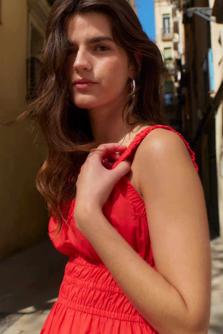 Delilah Dress - Red - Image 2