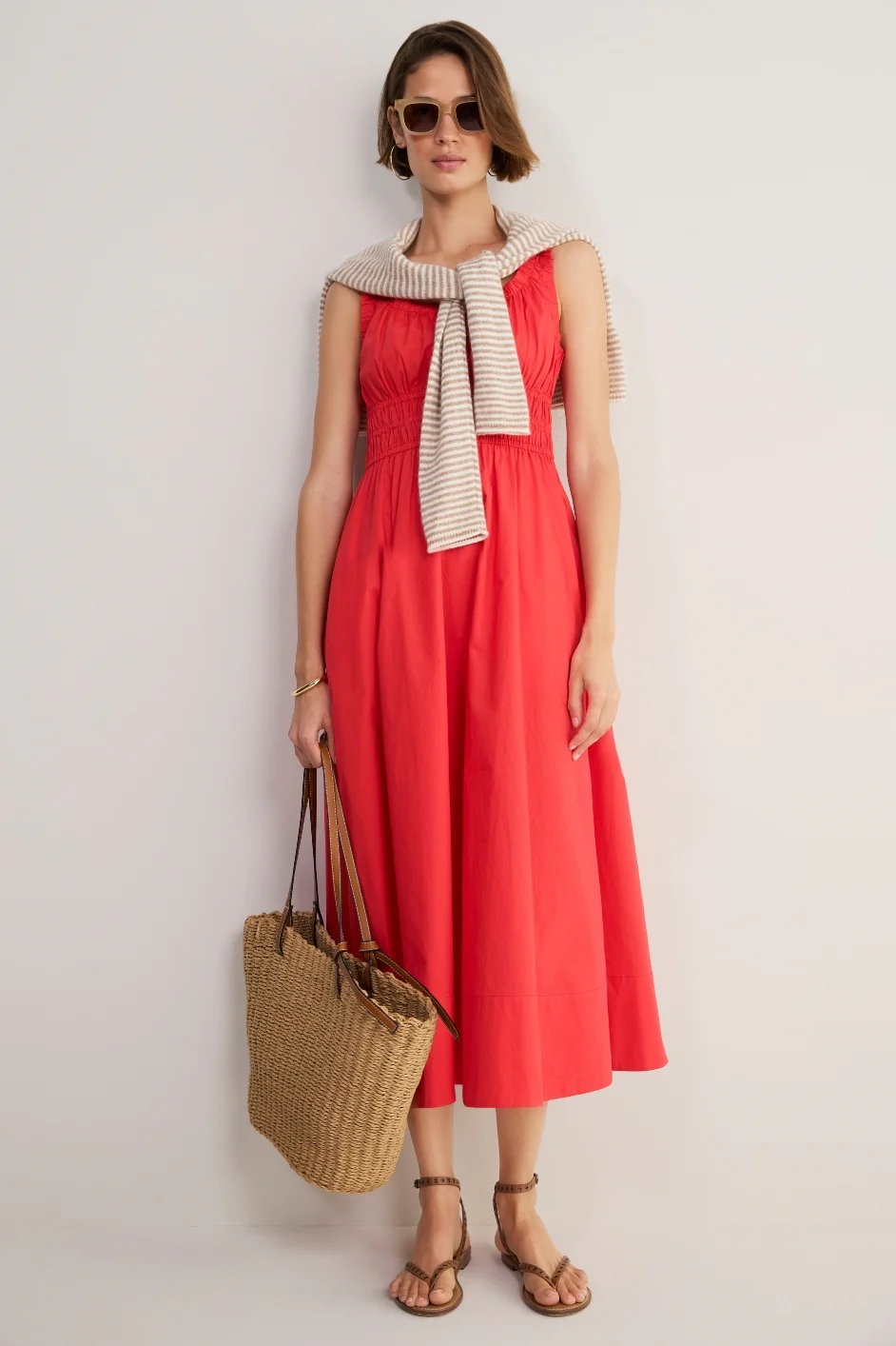 Delilah Dress - Red - Image 5