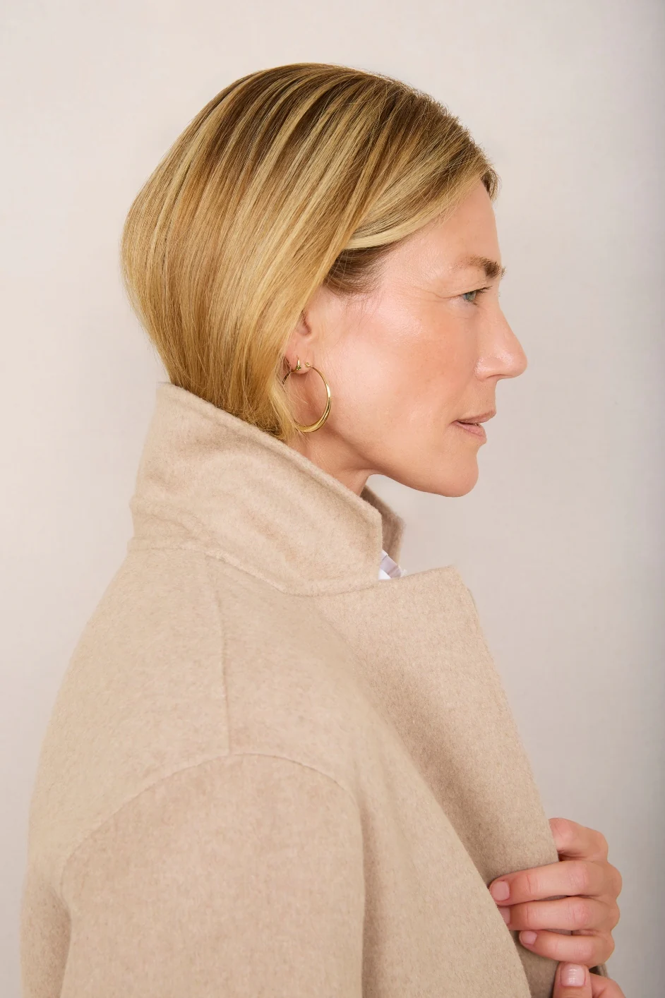 Dora Coat - Oat Melange - Image 4
