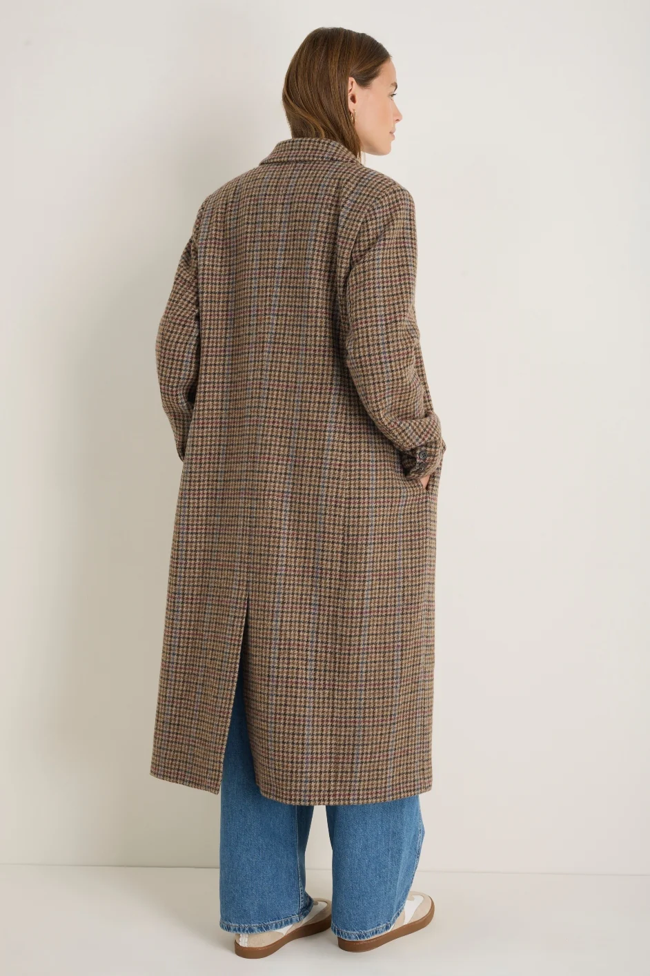 Dorothea Coat - Brown Check - Image 5