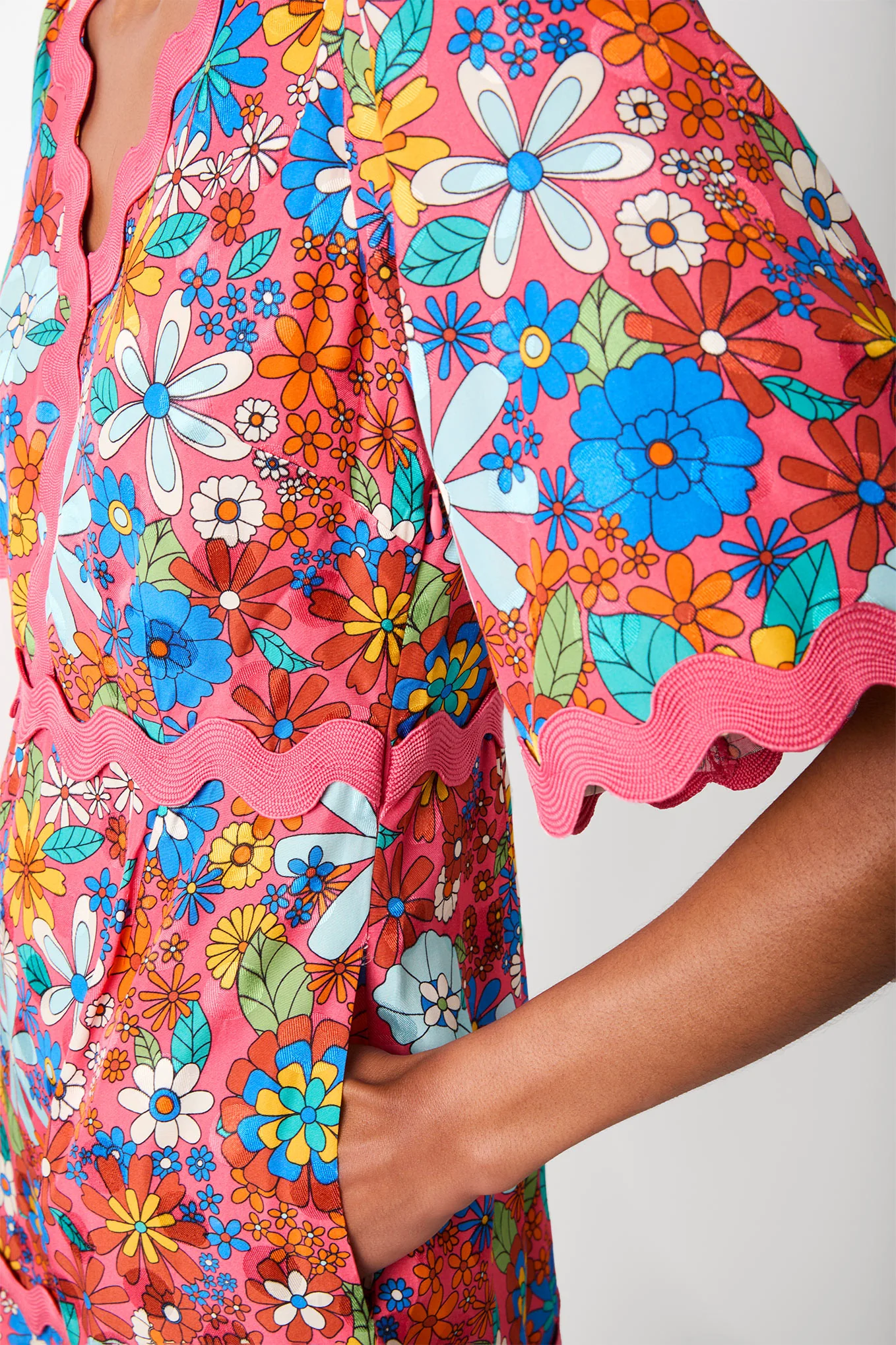 EF X Wyse Dana Ric Rac Dress - Multi - Image 5