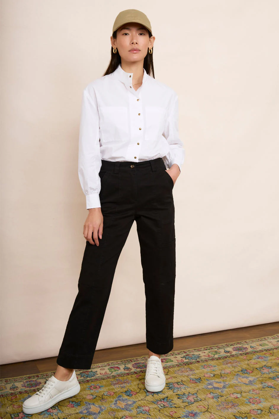 Ellena Cargo Trouser - Black - Image 4