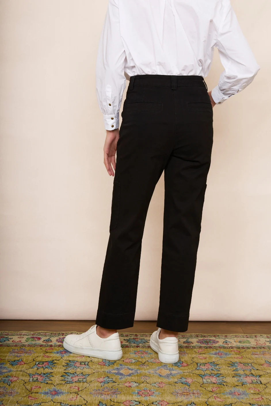 Ellena Cargo Trouser - Black - Image 5