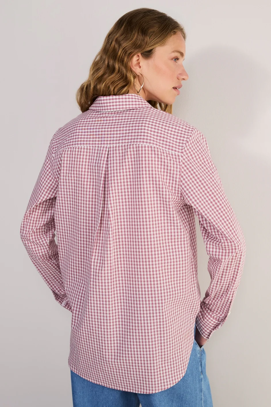 Elma Shirt - Pink Gingham - Image 4
