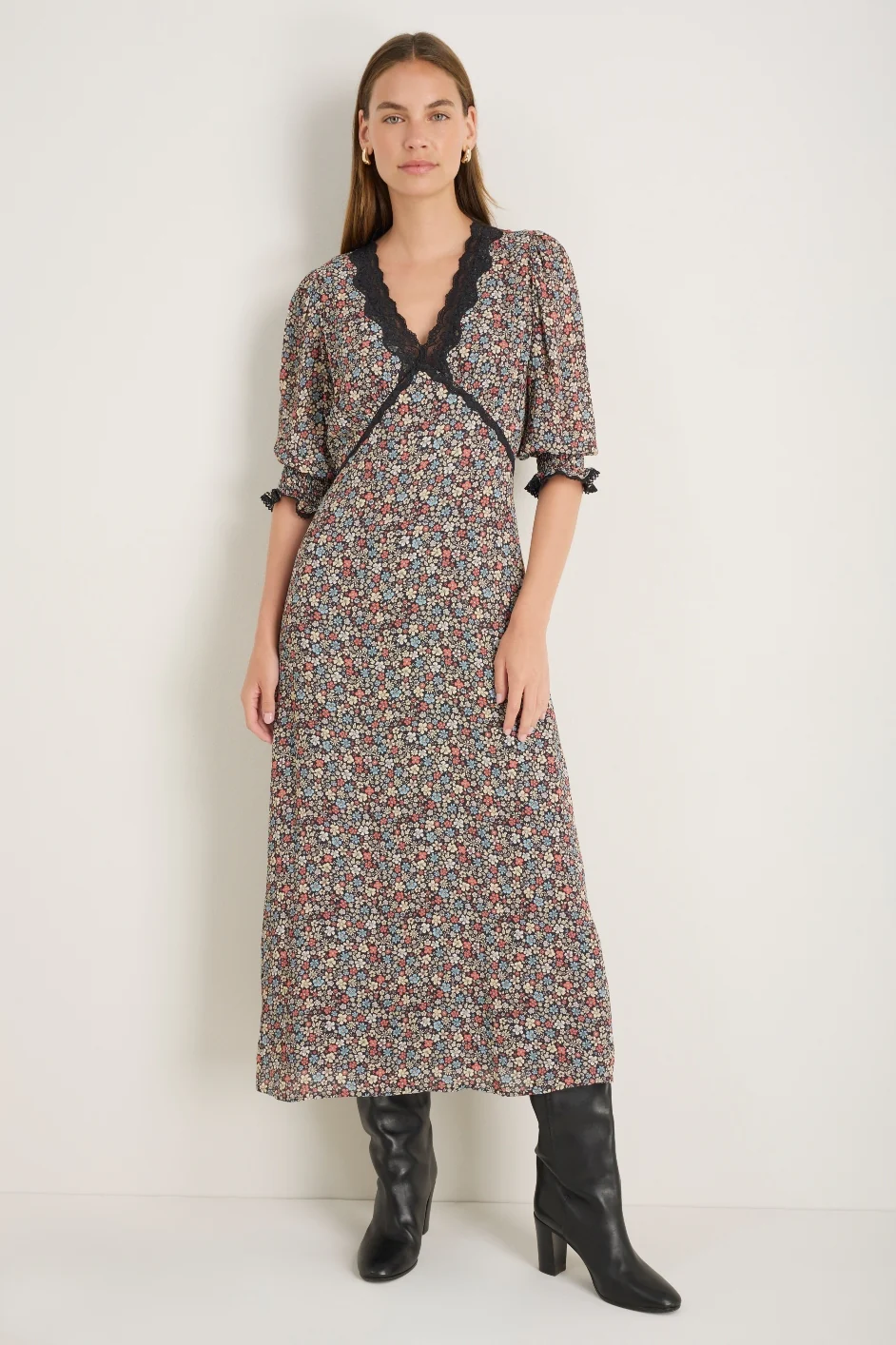 Elodie Dress - Retro Floral - Image 3