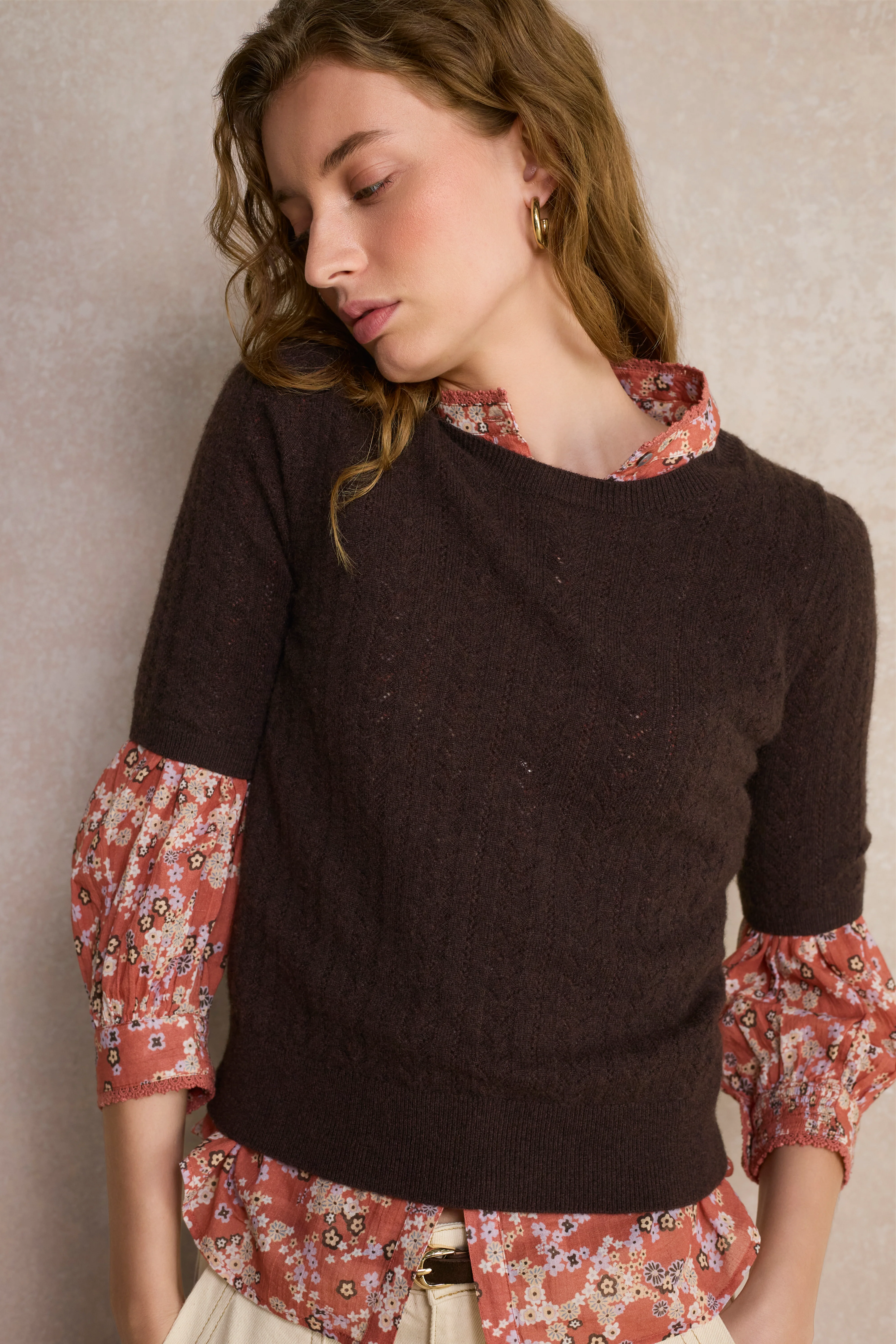 Elodie Knit Top - Cocoa - Image 5
