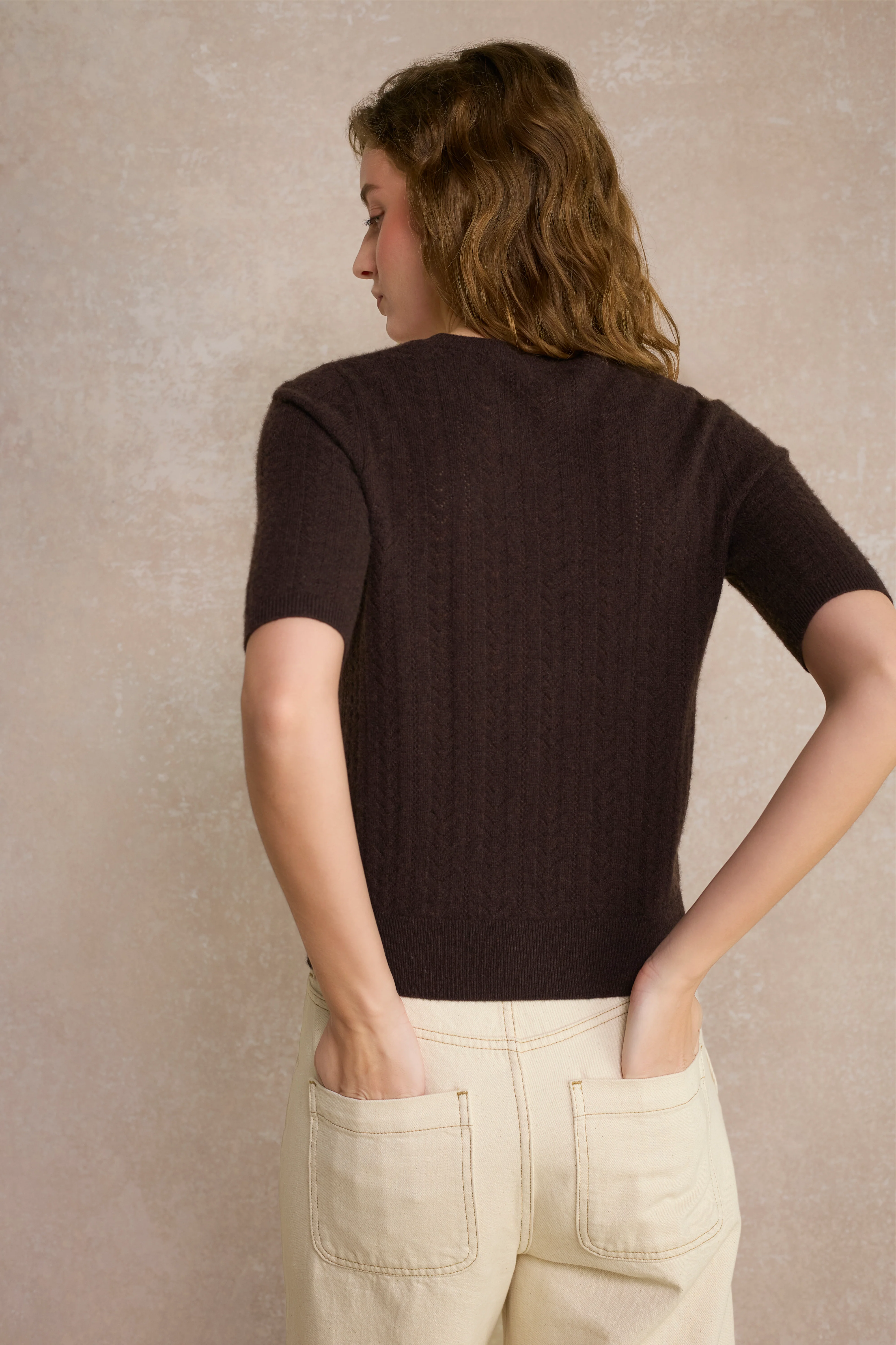 Elodie Knit Top - Cocoa - Image 6
