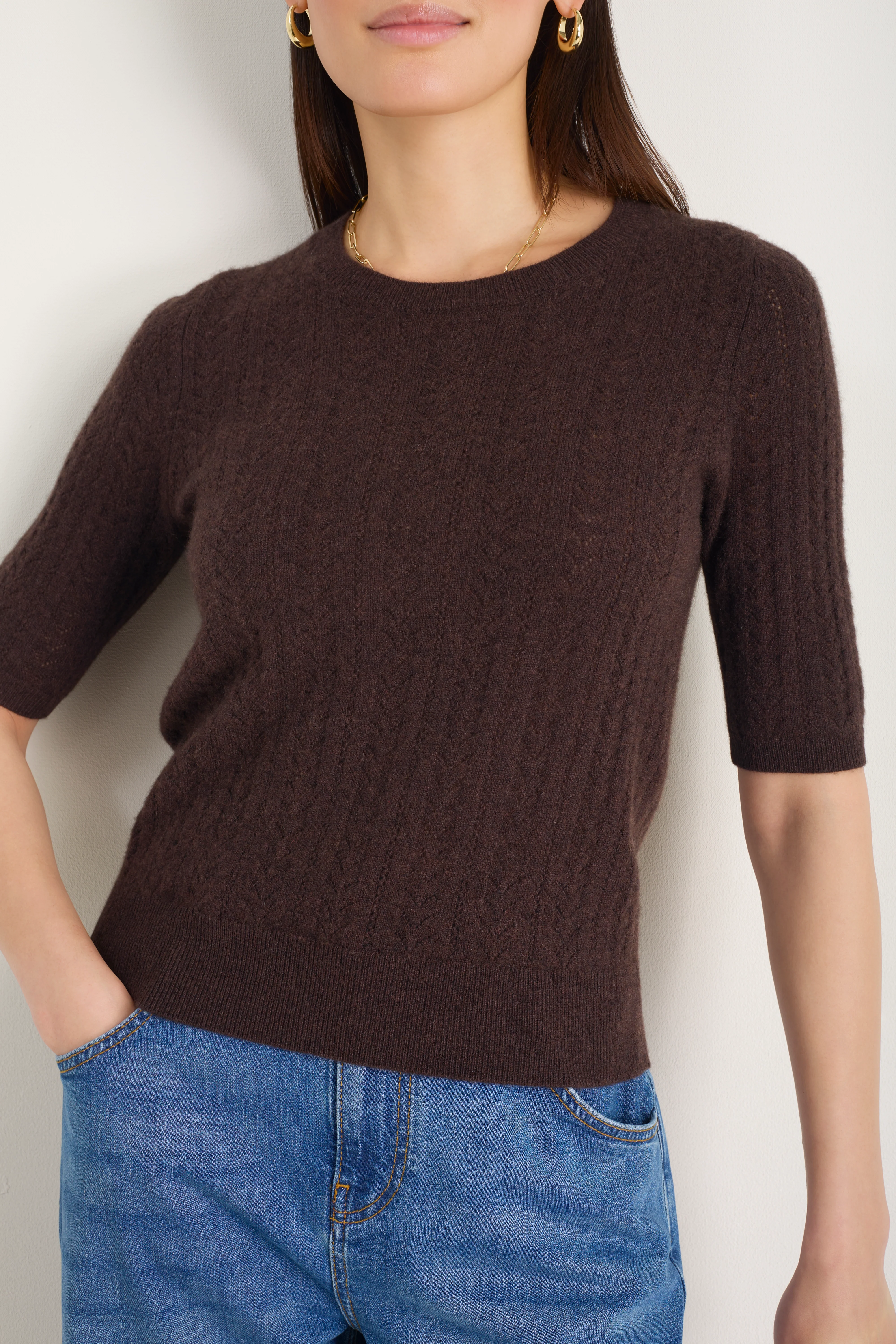 Elodie Knit Top - Cocoa - Image 9