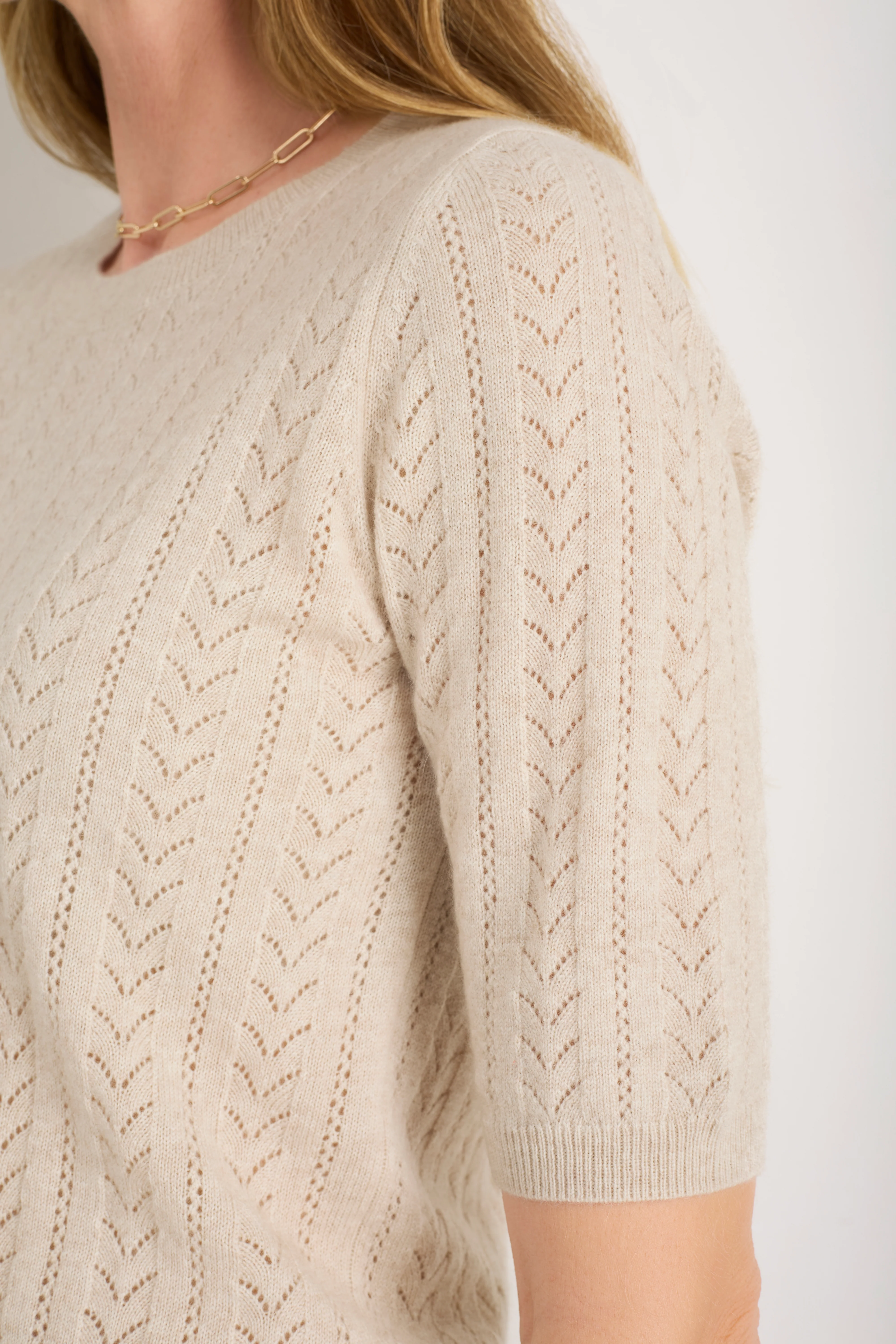 Elodie Knit Top - Parchment - Image 2