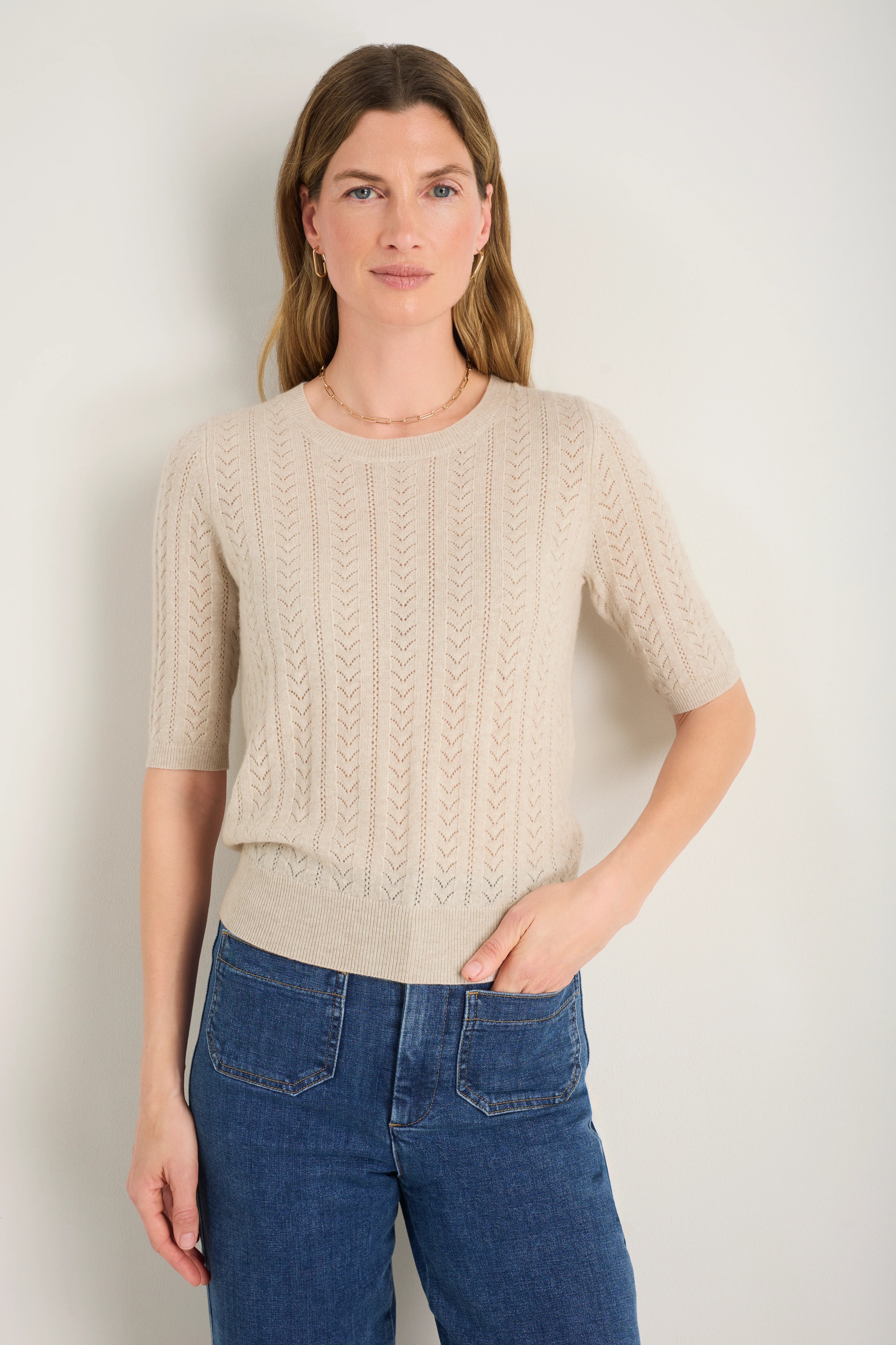 Elodie Knit Top - Parchment - Image 3