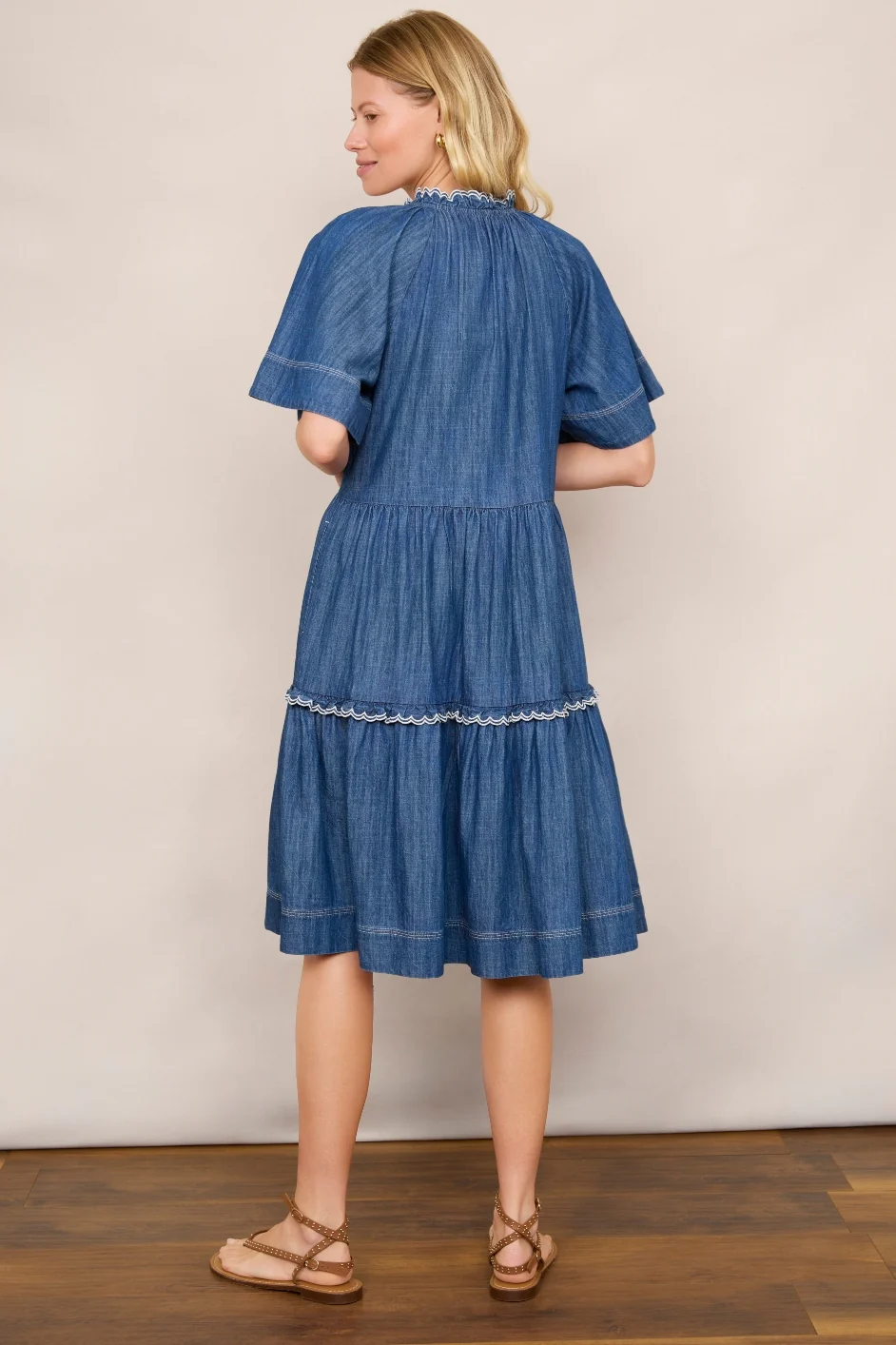 Felicity Dress - Denim - Image 3