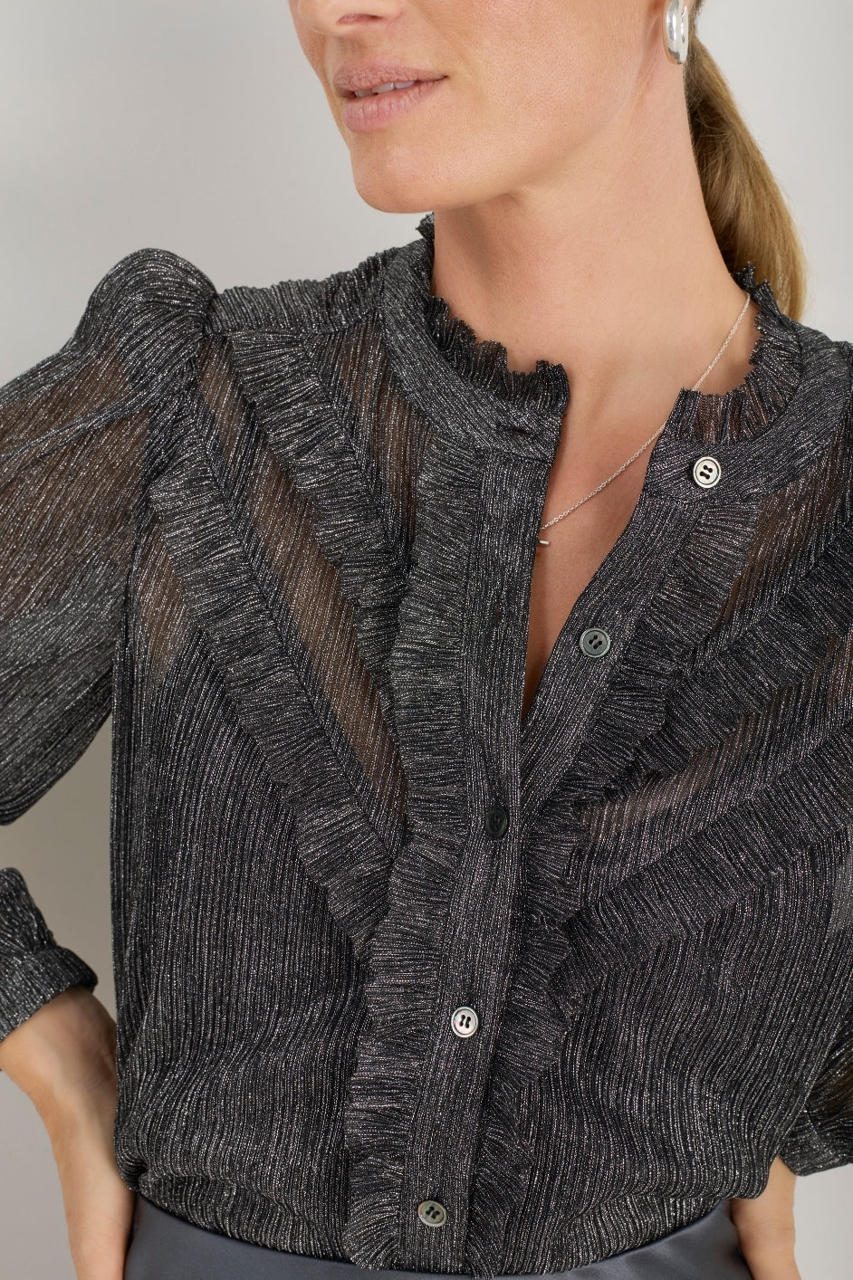 Fern Blouse - Pewter - Image 2