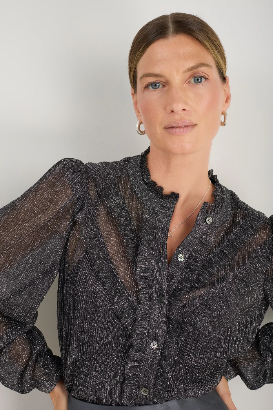 Fern Blouse - Pewter - Image 4