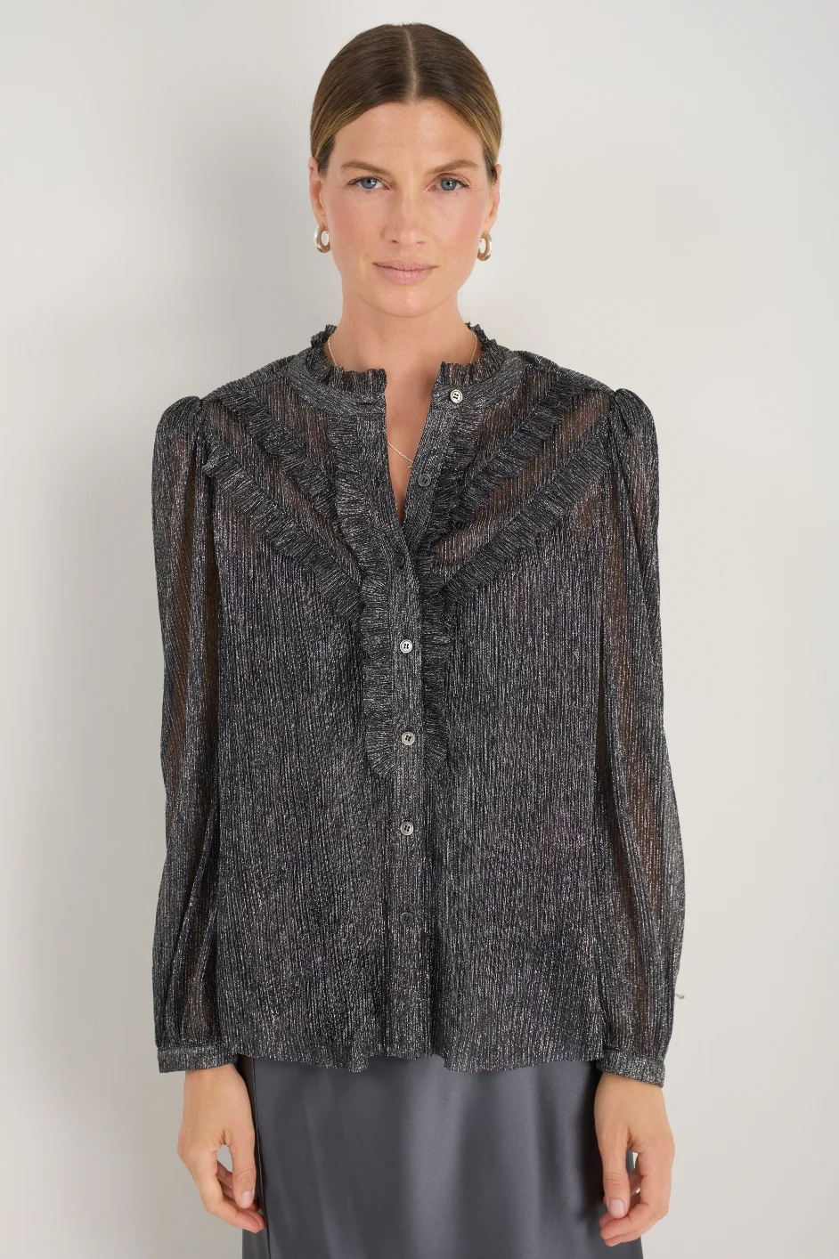 Fern Blouse - Pewter - Image 5