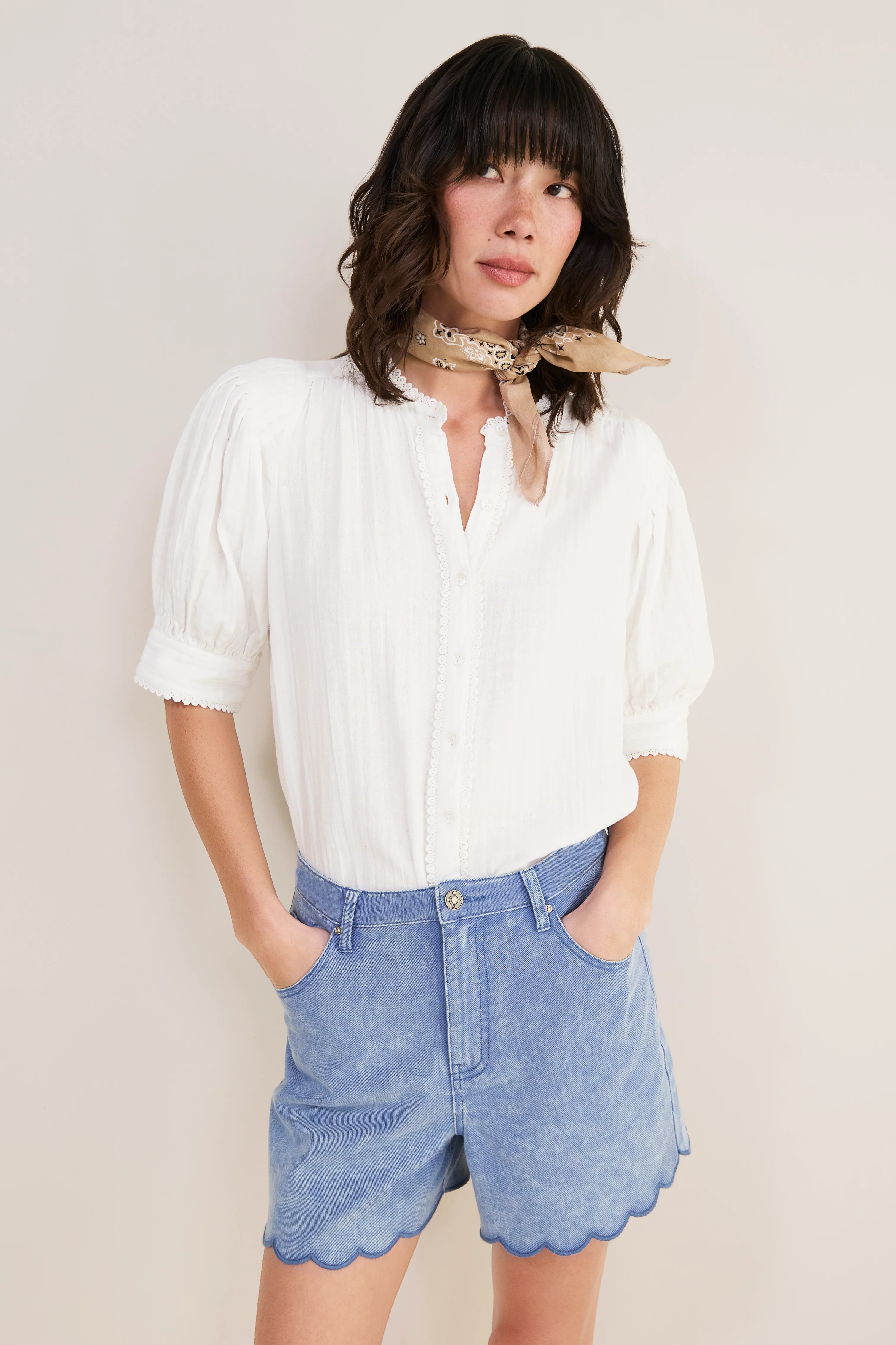 Fiona Blouse - White