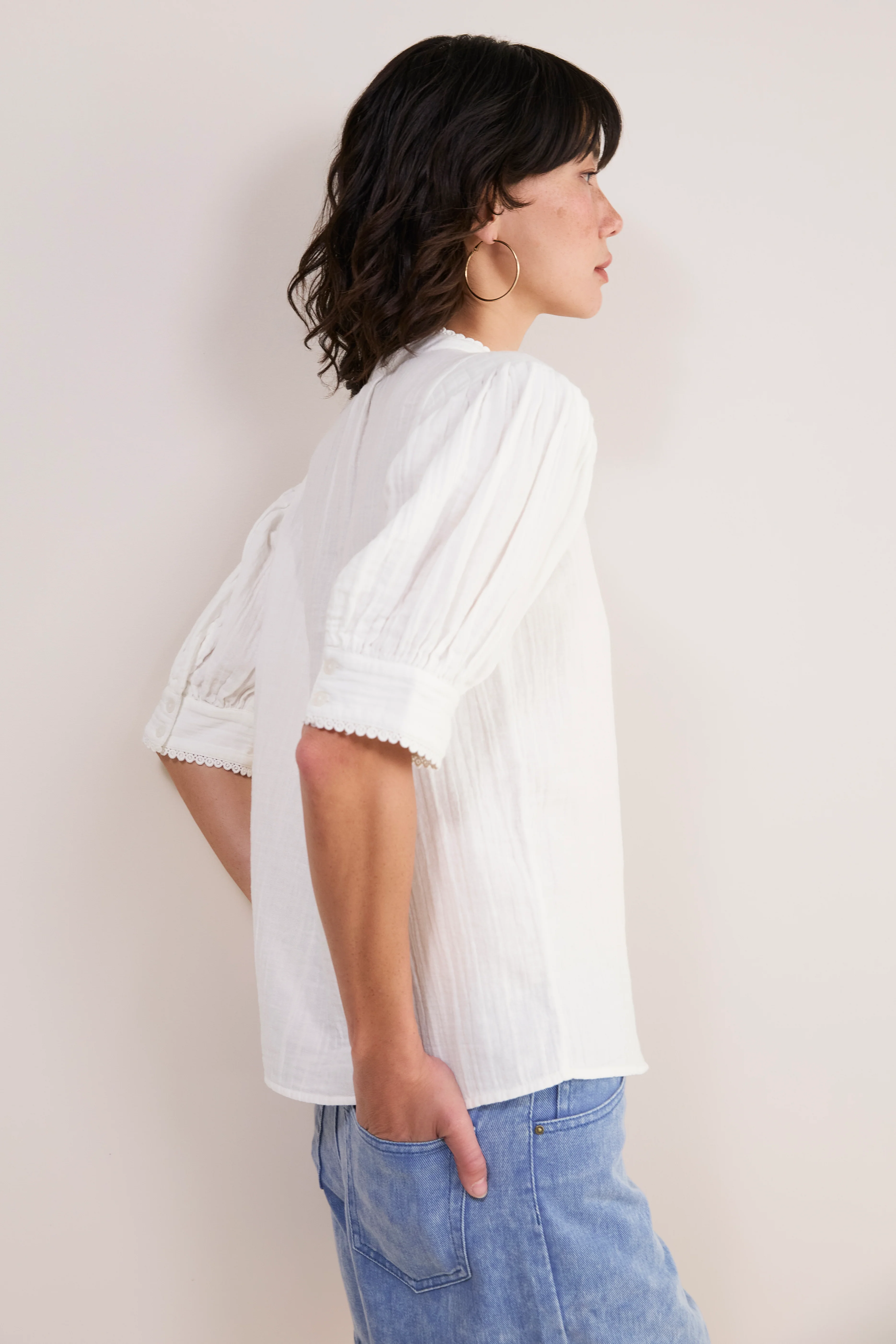Fiona Blouse - White - Image 4