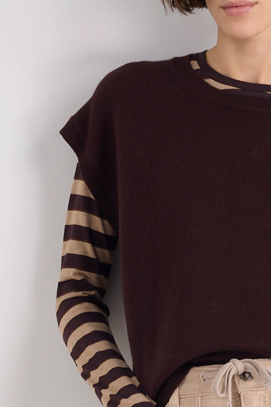 Fleur Merino Tank - Cocoa - Image 6