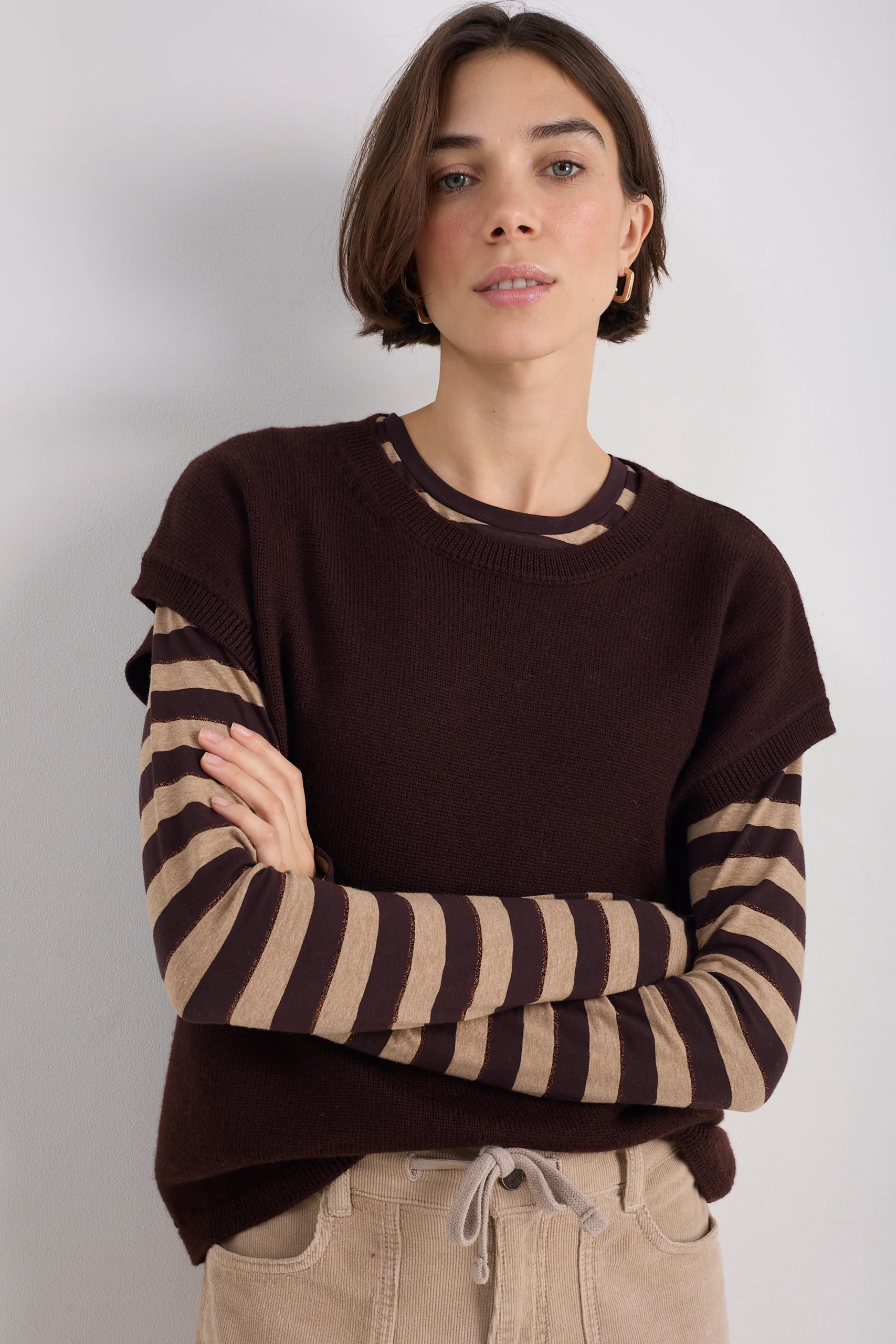 Fleur Merino Tank - Cocoa - Image 7