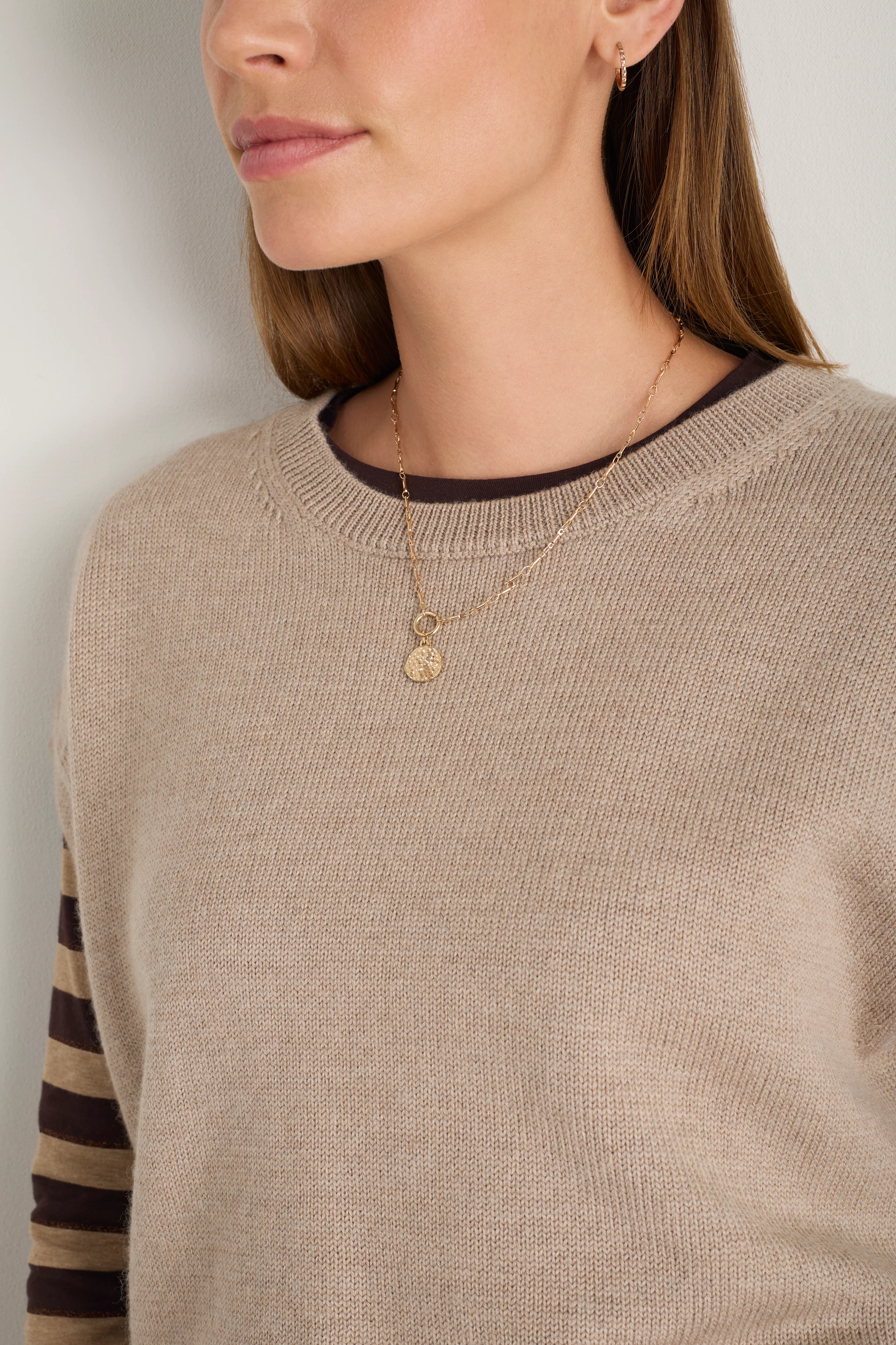 Fleur Merino Tank - Oat Melange - Image 2