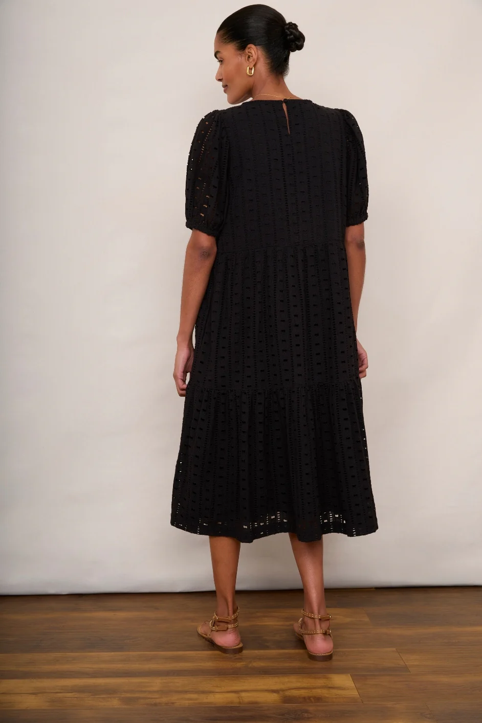 Fleurice Broderie Dress - Black - Image 4