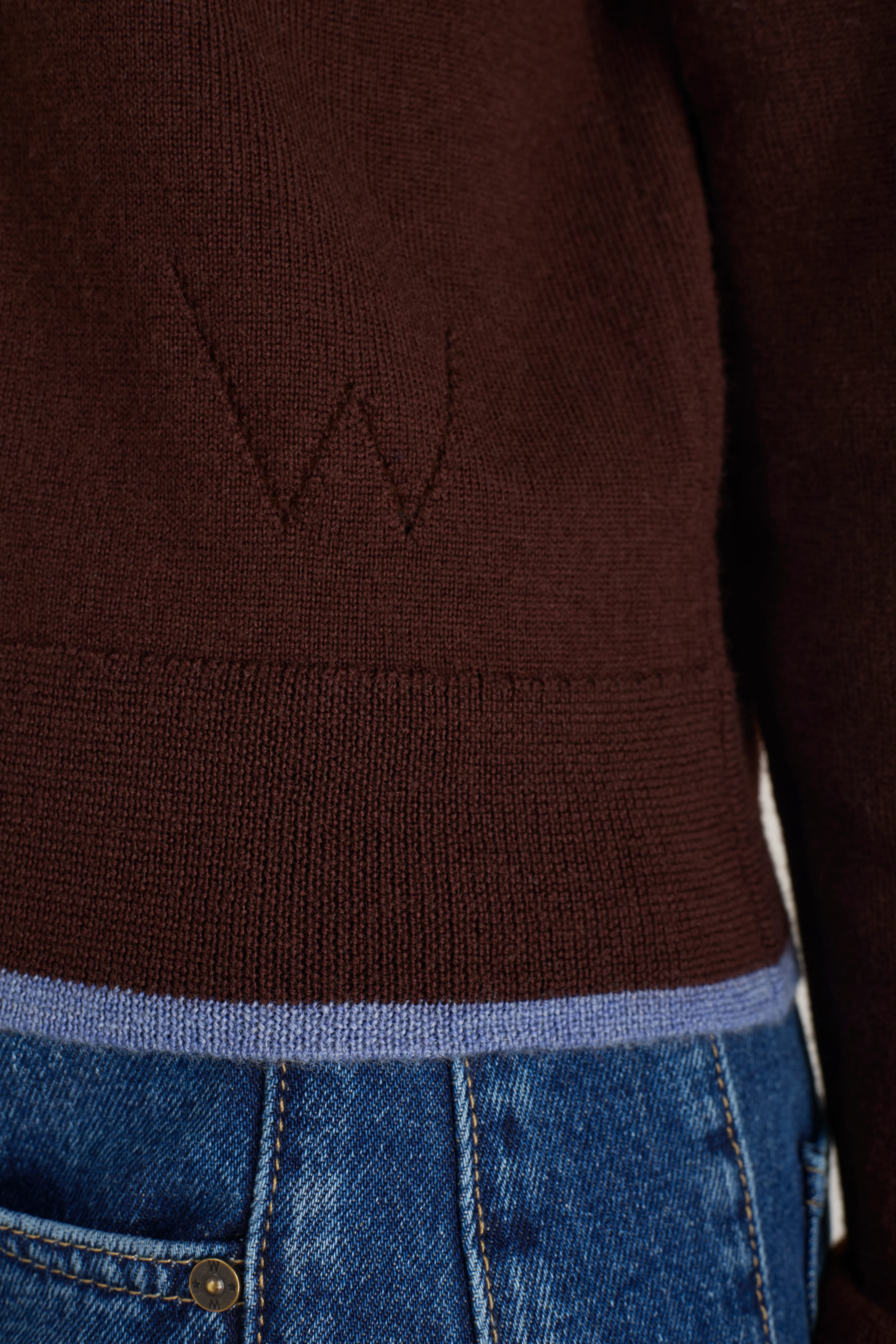 Fleurine Cropped Cardigan - Cocoa - Image 5