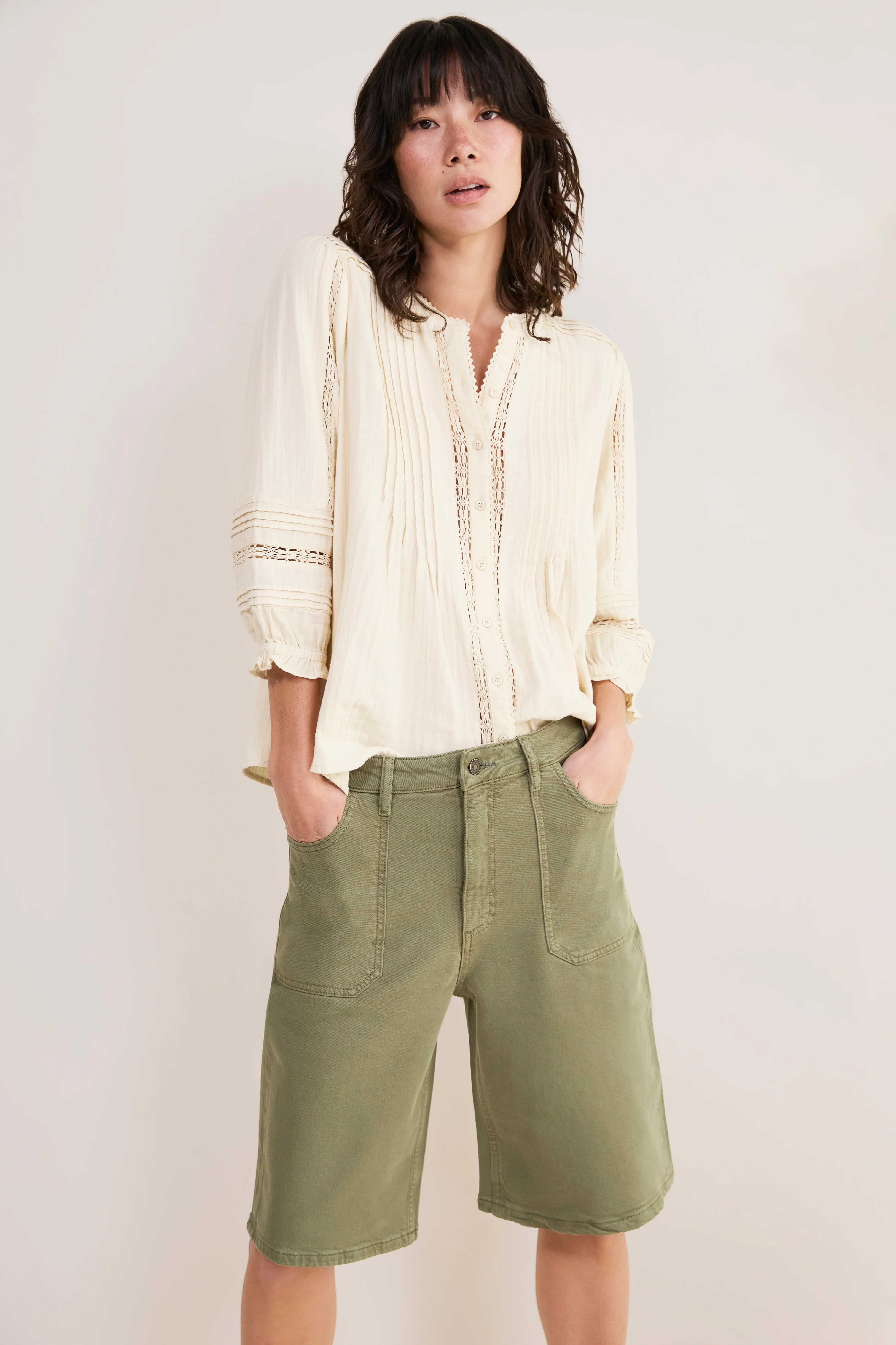 Flossie Carpenter Short - Khaki - Image 2