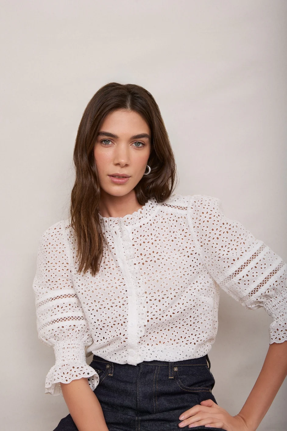Frankie Blouse - Ivory Broderie - Image 3