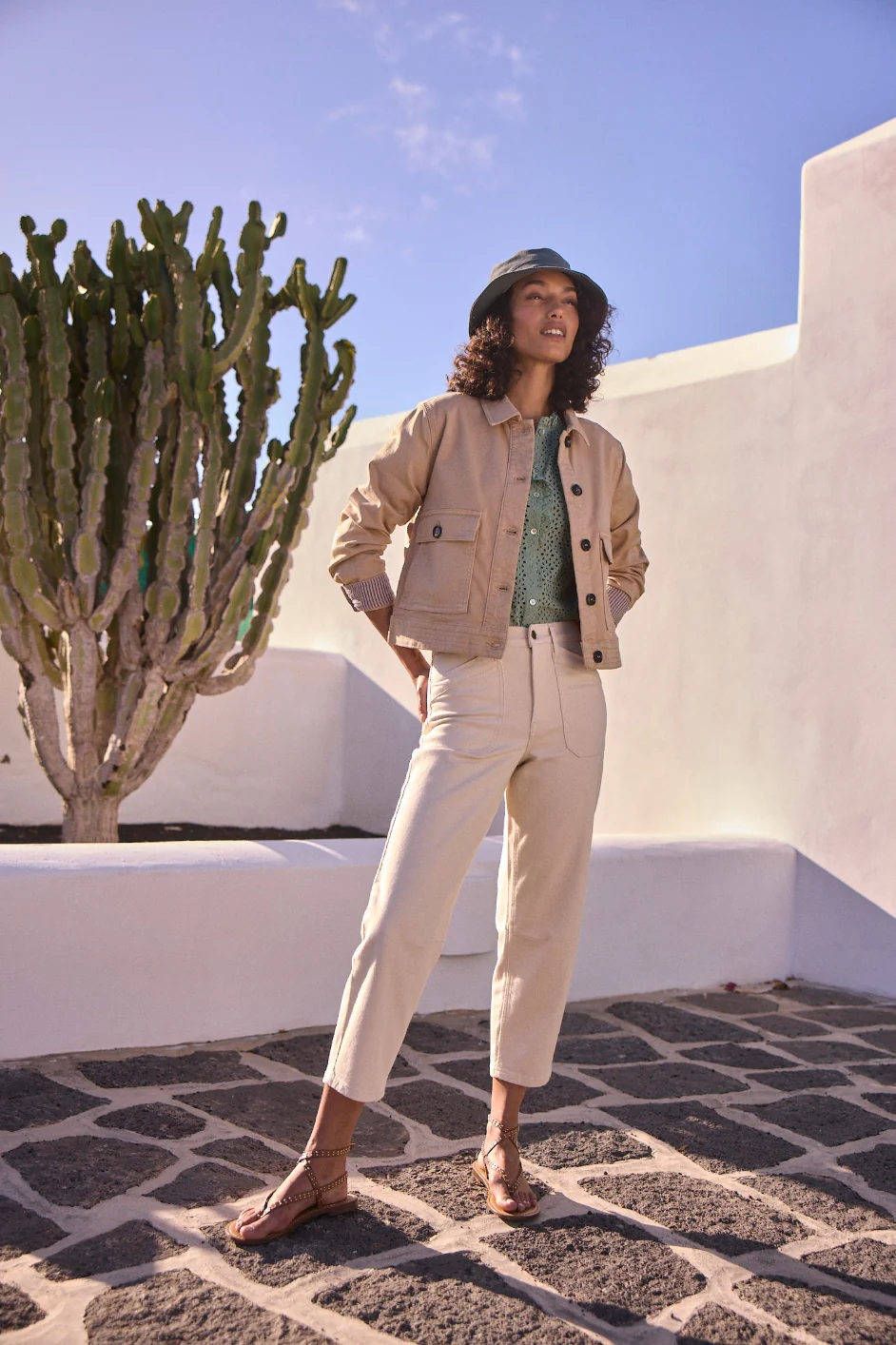 Frankie Blouse - Sage Green Broderie - Image 4