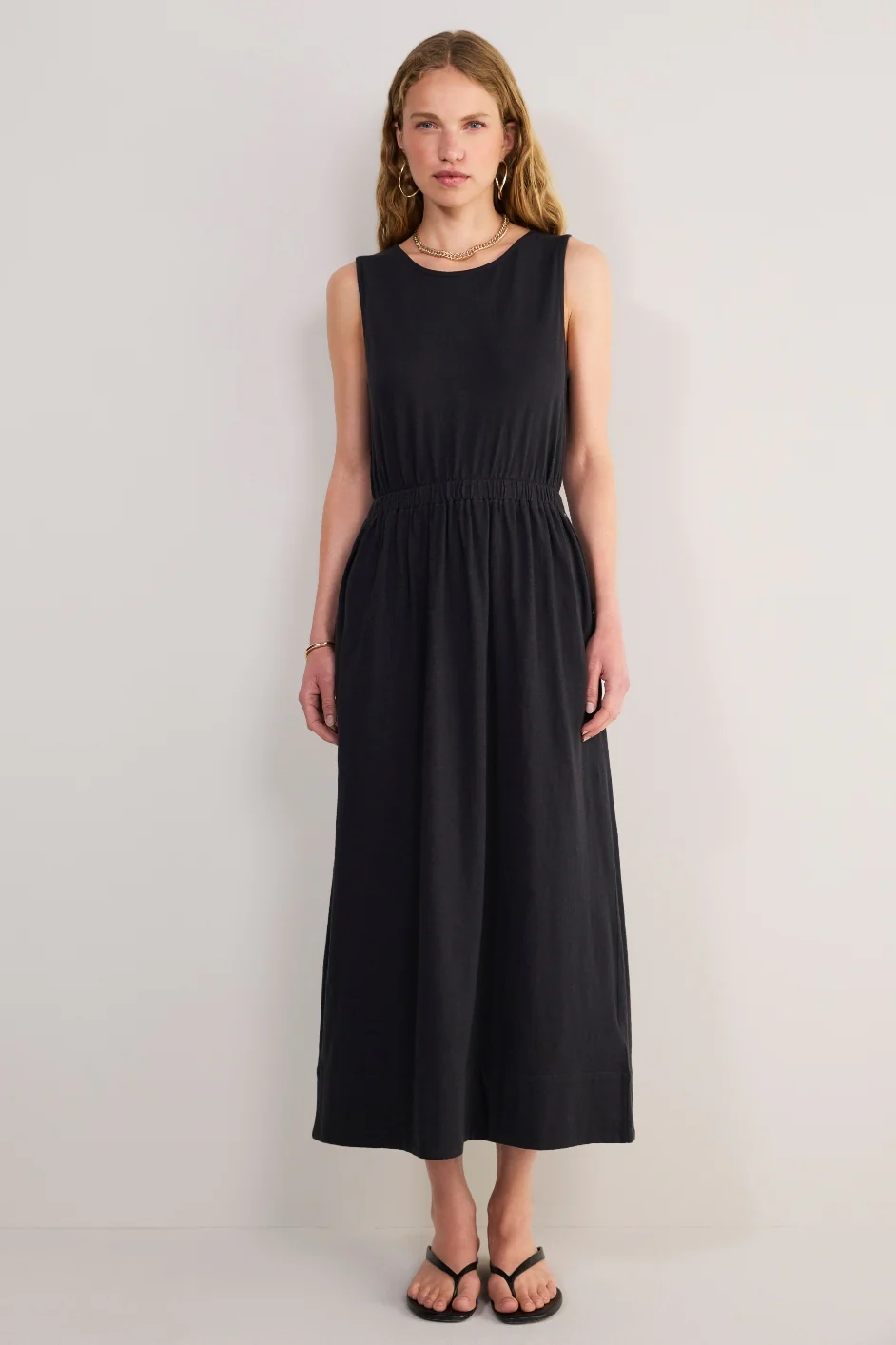 Freja Jersey Dress - Black - Image 2