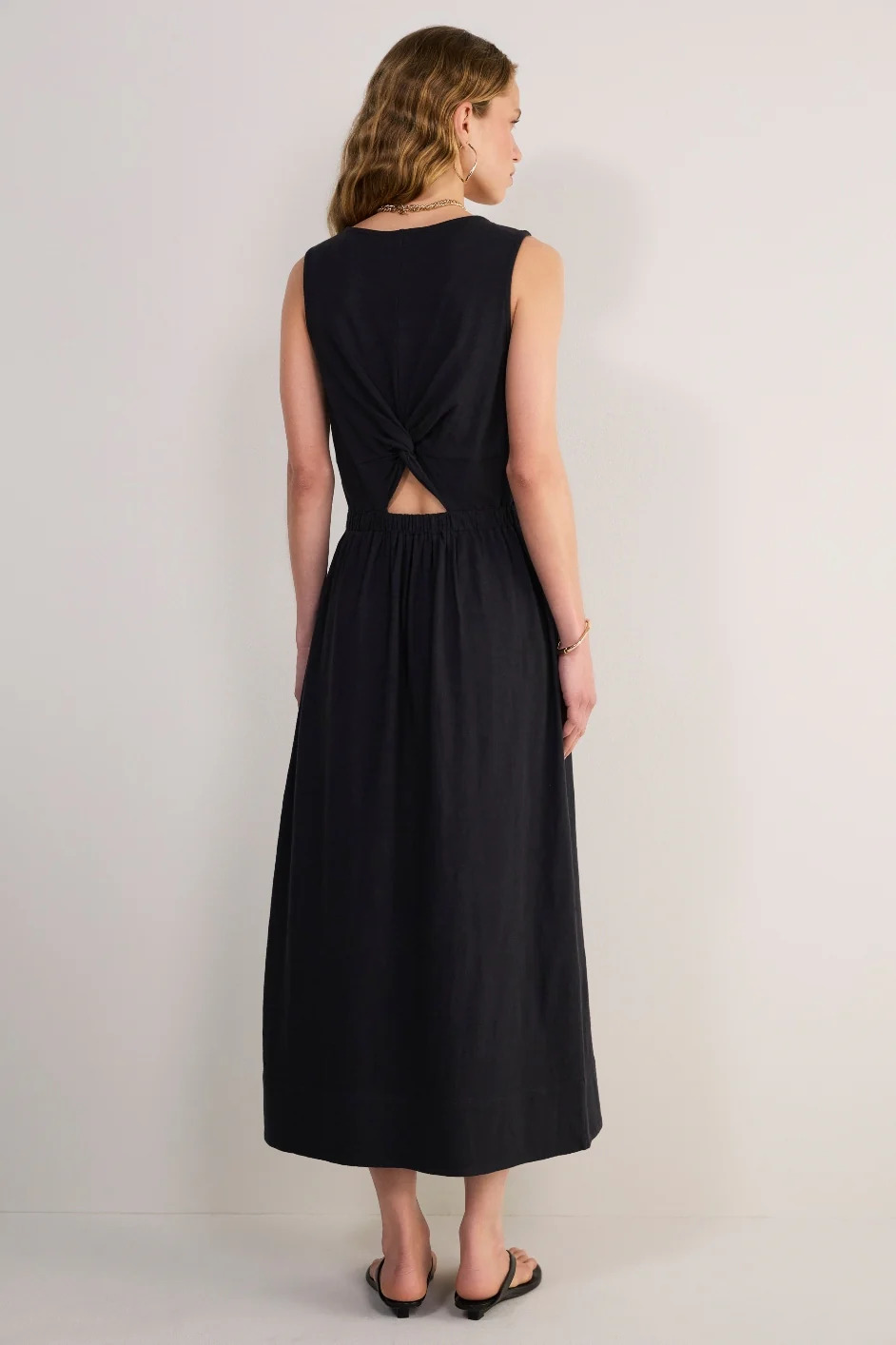 Freja Jersey Dress - Black - Image 4