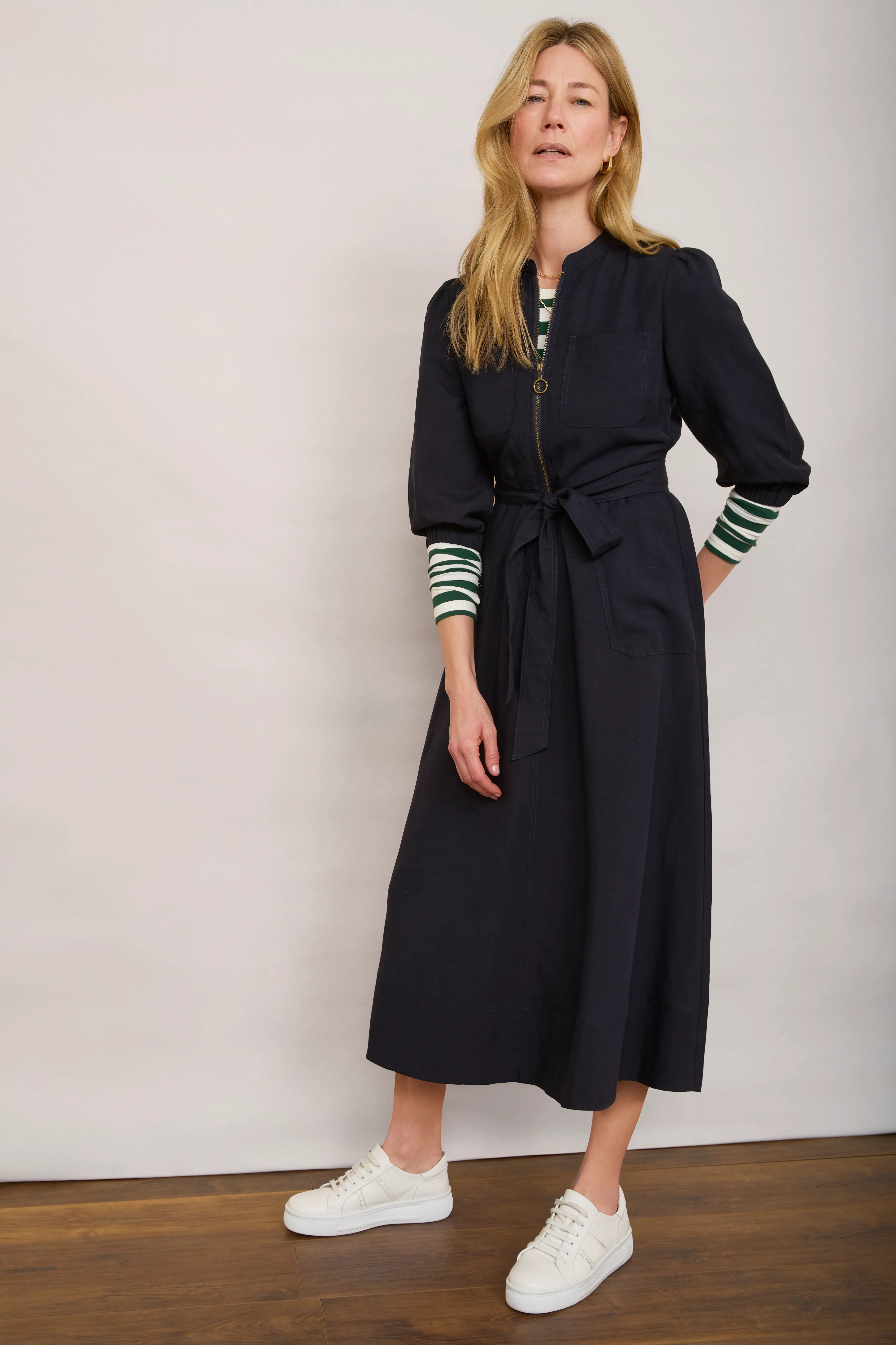 Imogen Dress - Navy - Image 2