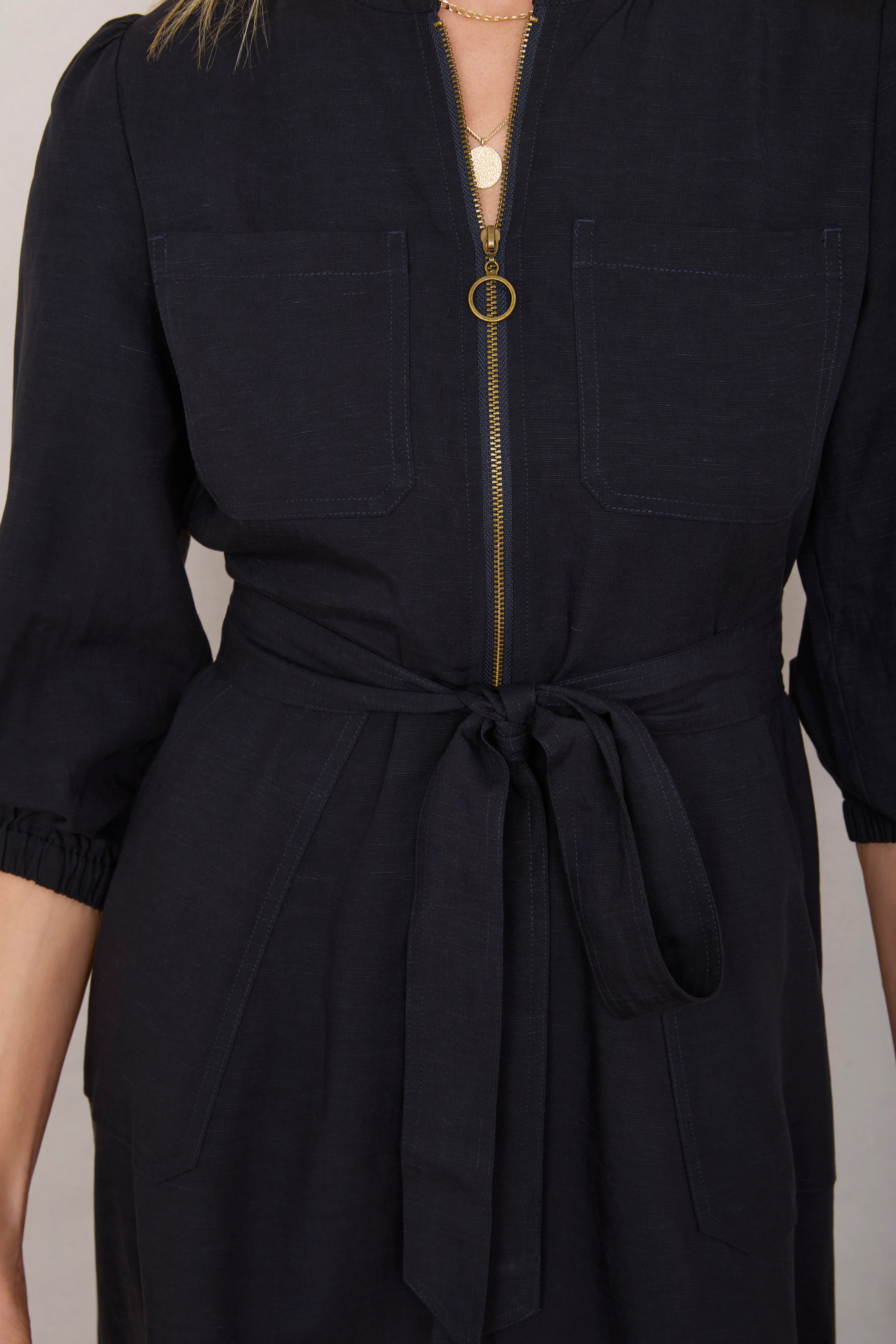 Imogen Dress - Navy - Image 4
