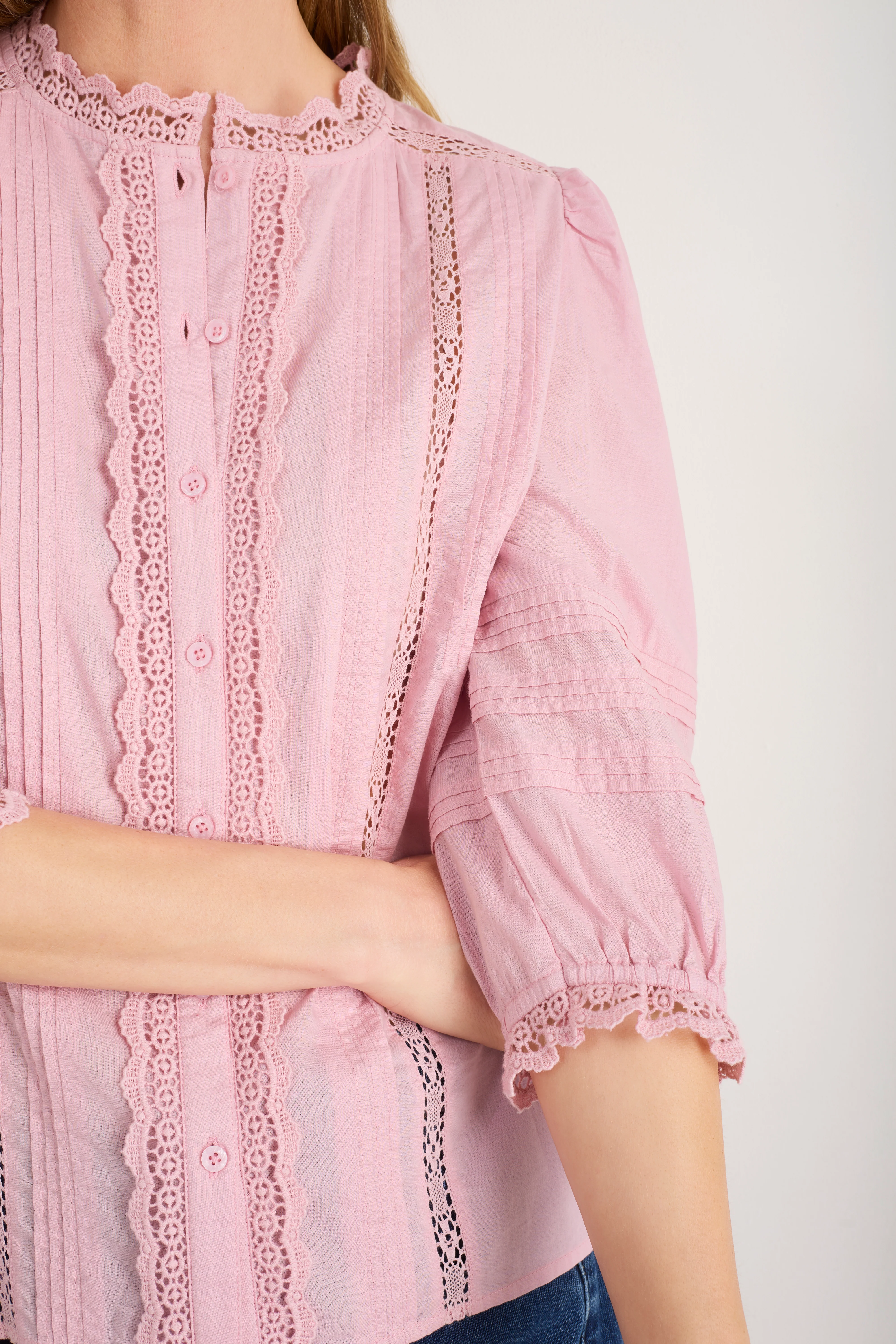 Isla Blouse - Blush Pink - Image 2