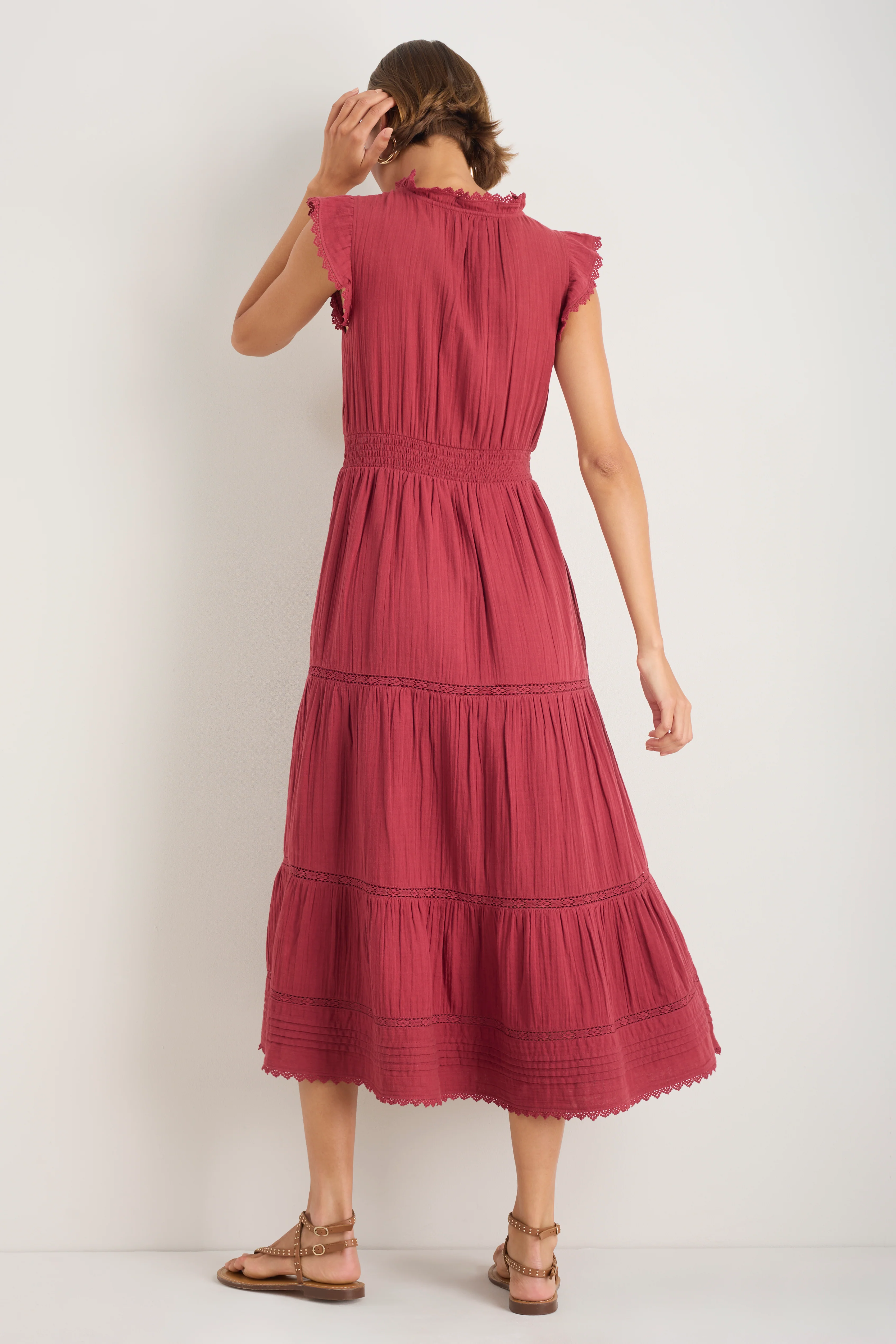 Jacinda Dress - Sangria Red - Image 5