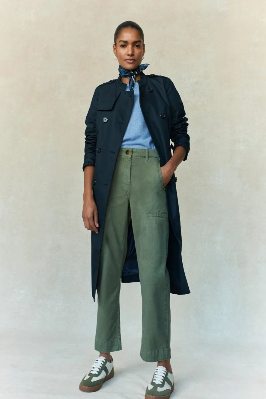 Jayla Cargo Trouser - Moss Green