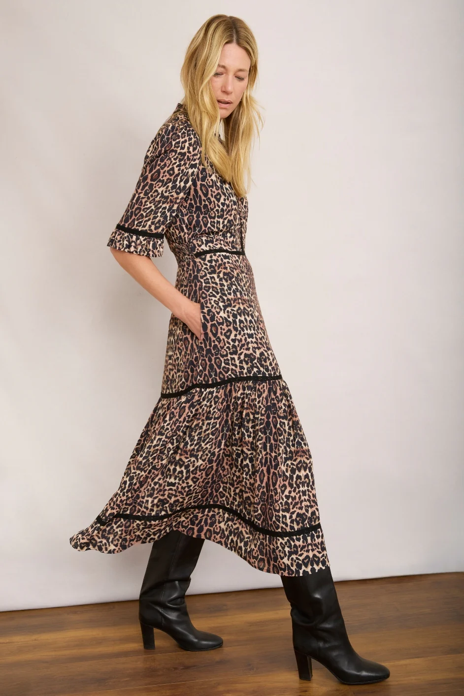 Jodi Dress - Leopard - Image 4