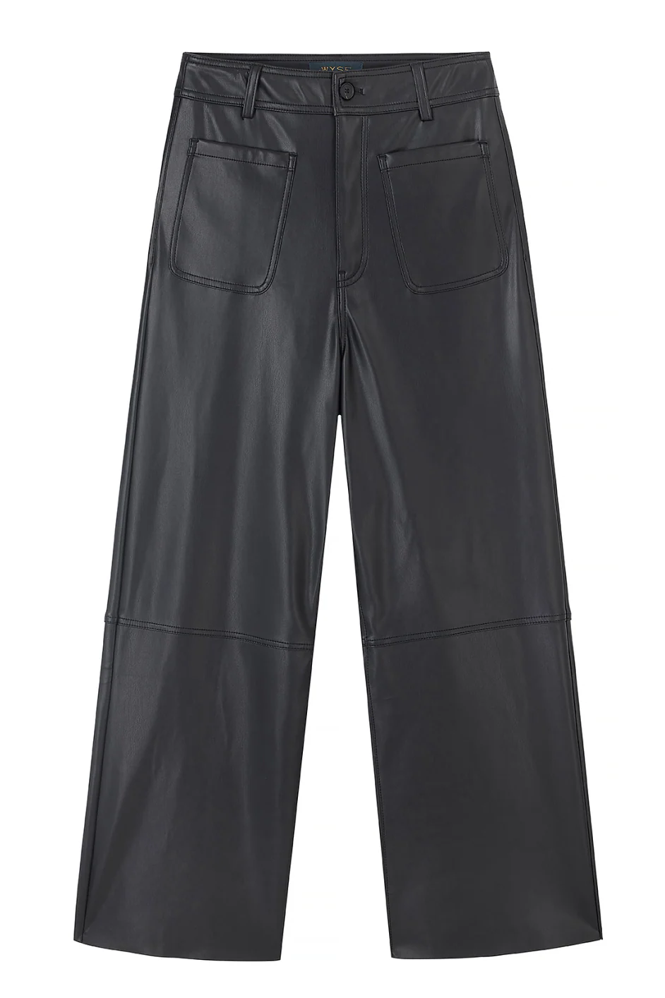 Jules Faux Leather Trousers - Black - Image 10