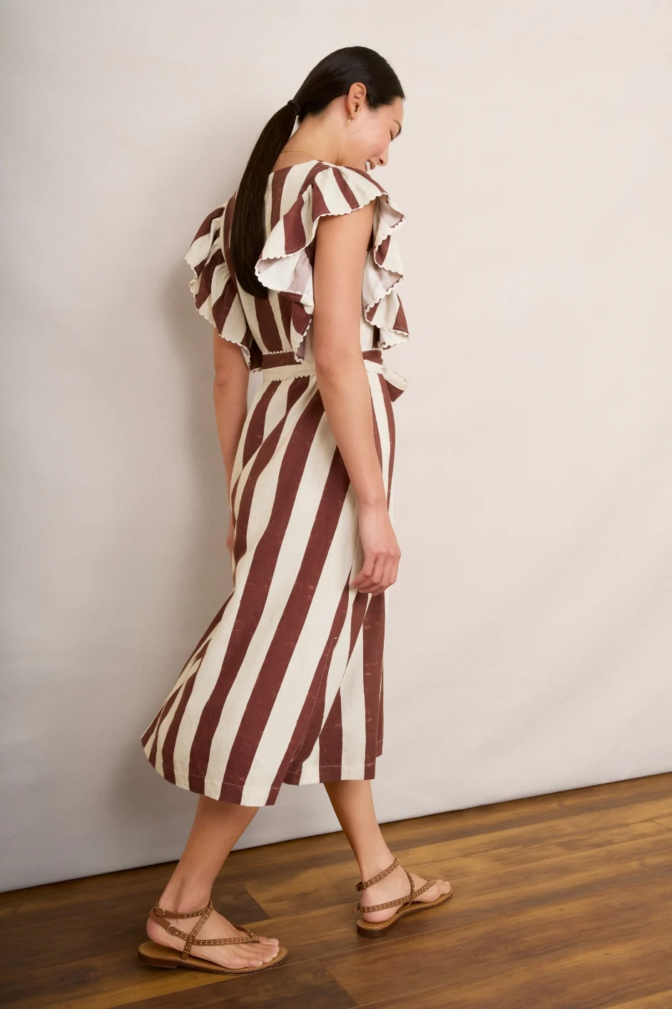 Juni Dress - Ecru/Brick - Image 5