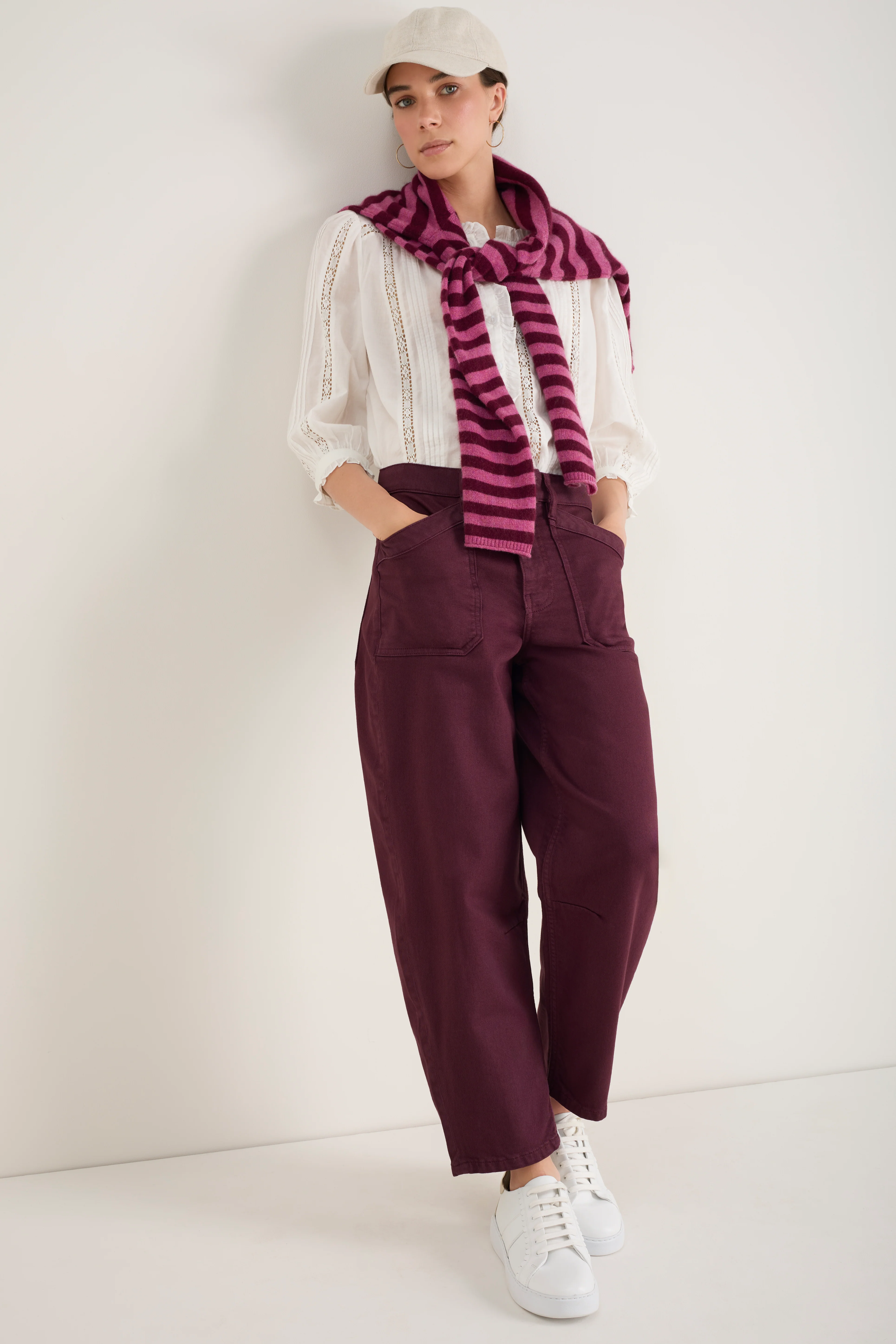 Kaya Cargo Barrel Jean - Raisin - Image 3