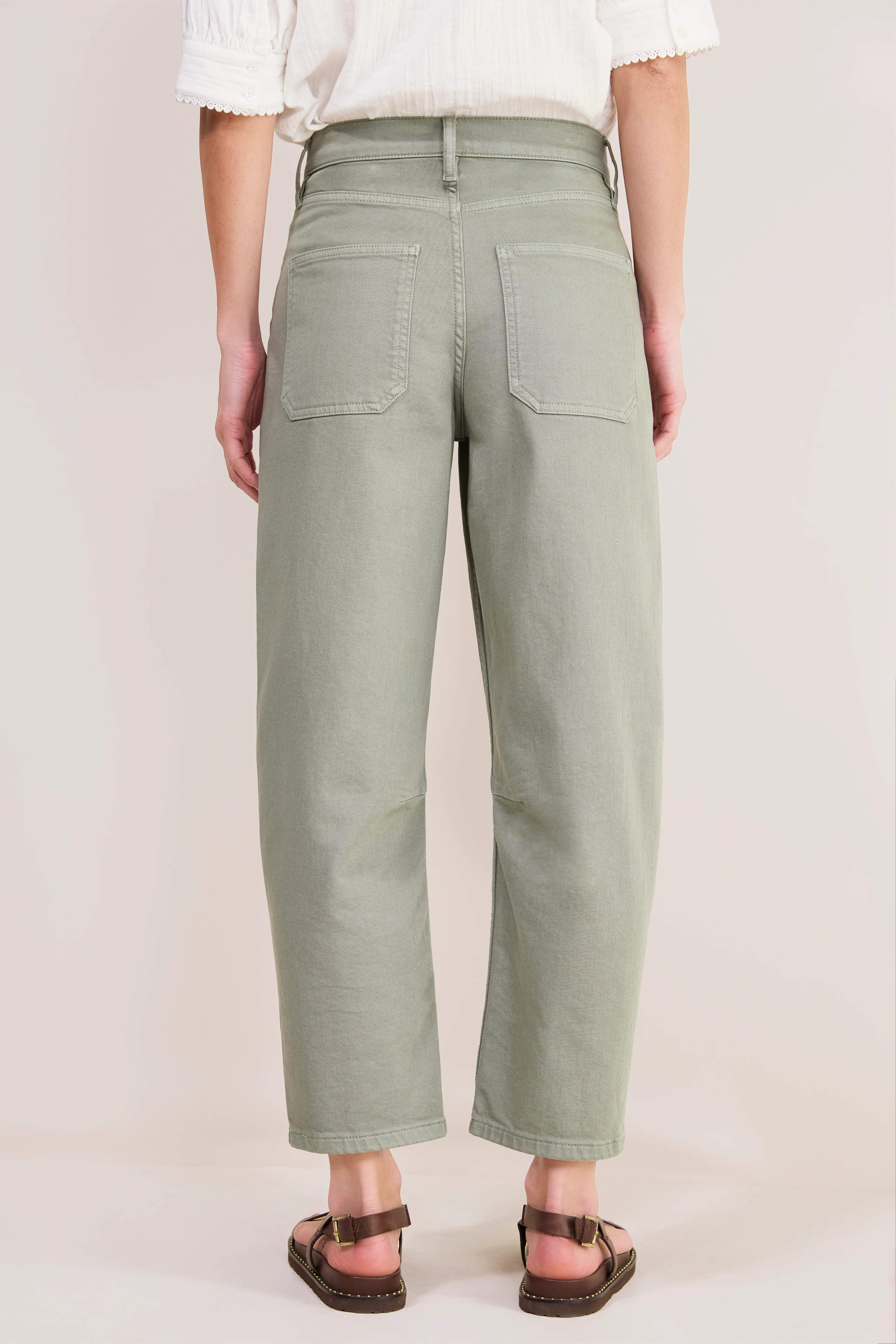 Kaya Cargo Barrel Jean - Sage Green - Image 5