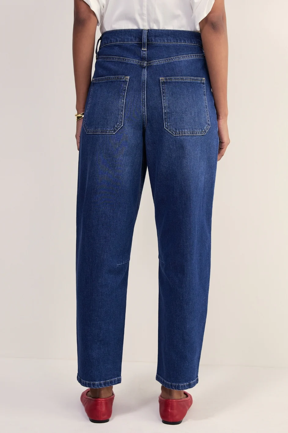 Kaya Cargo Barrel Jean - Mid Wash - Image 4