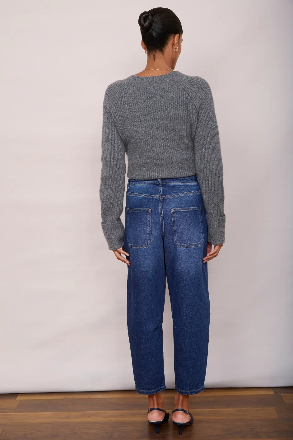 Kaya Cargo Barrel Jean - Mid Wash - Image 8