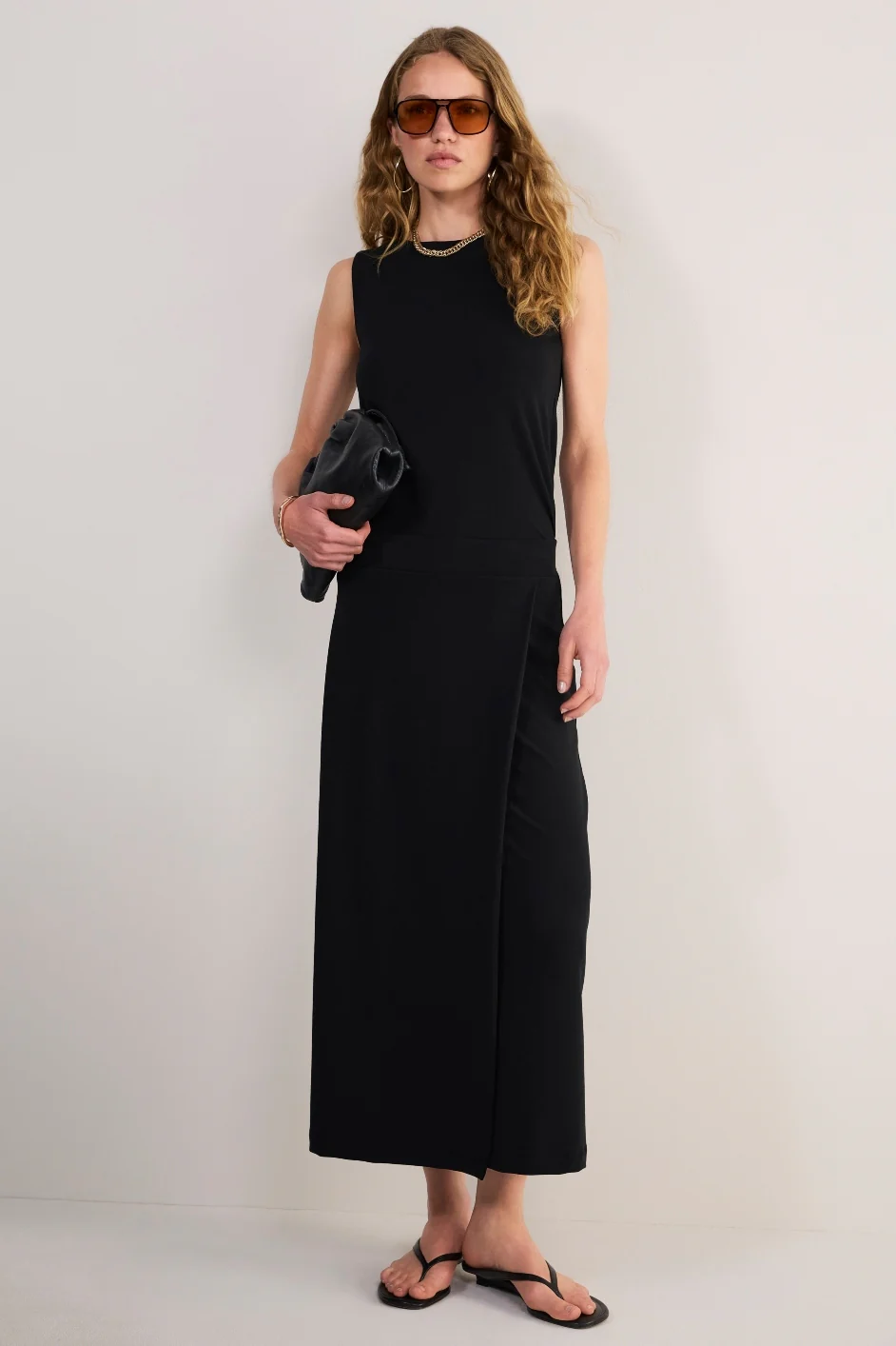 Kayla Jersey Skirt - Black - Image 3