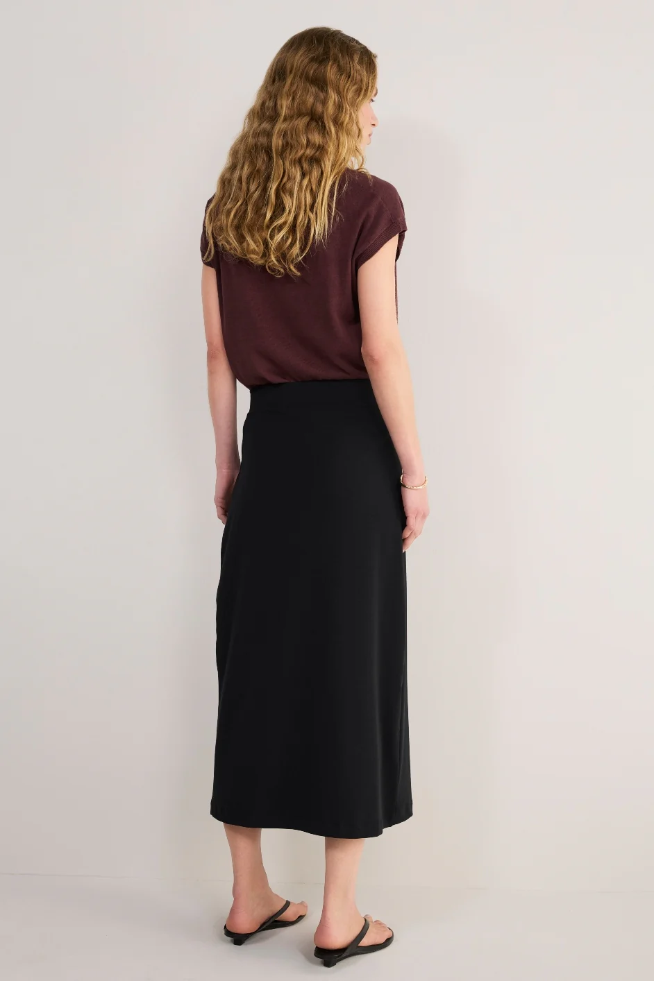 Kayla Jersey Skirt - Black - Image 4