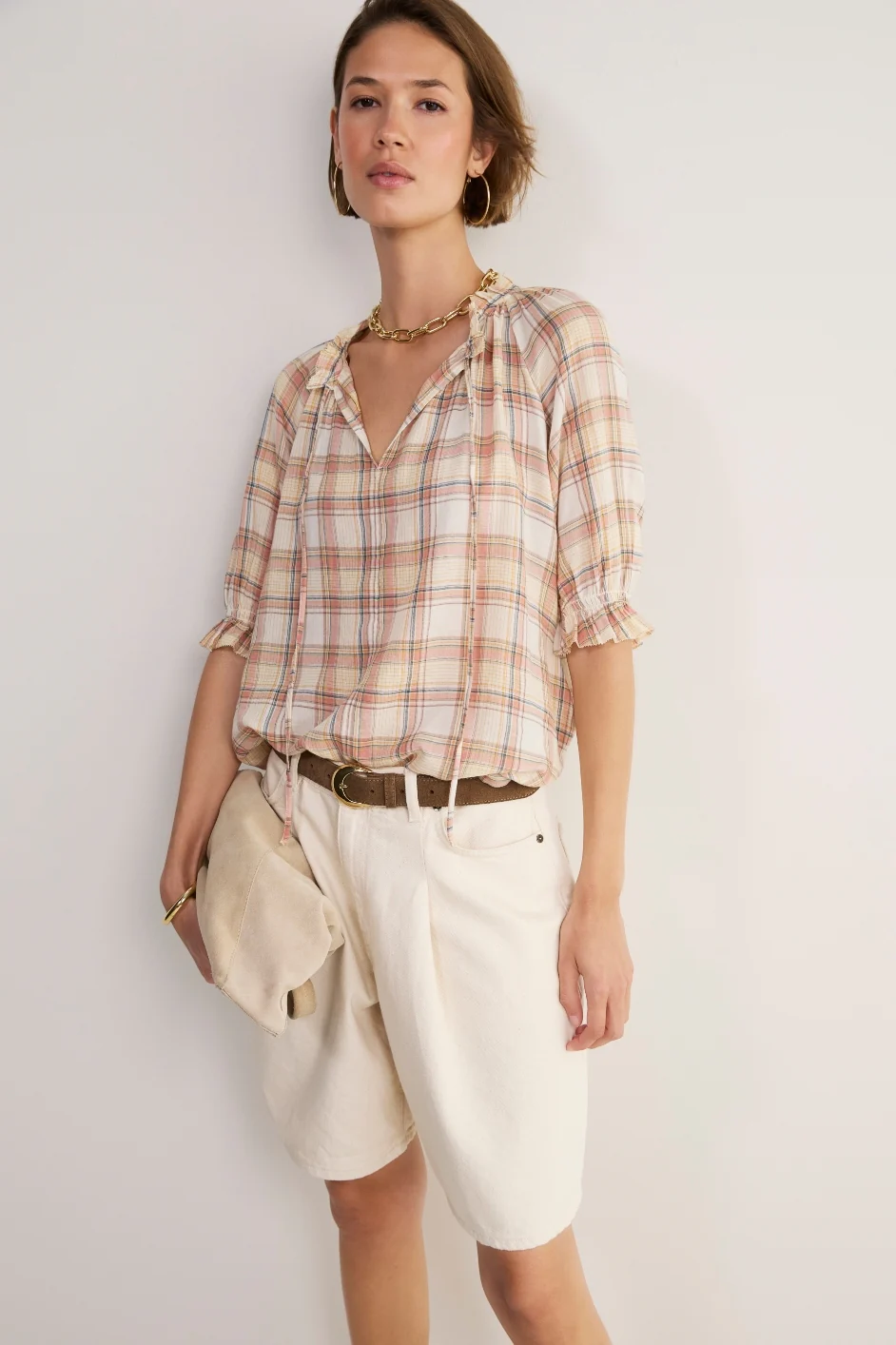 Keeley Blouse - Multi Check - Image 5
