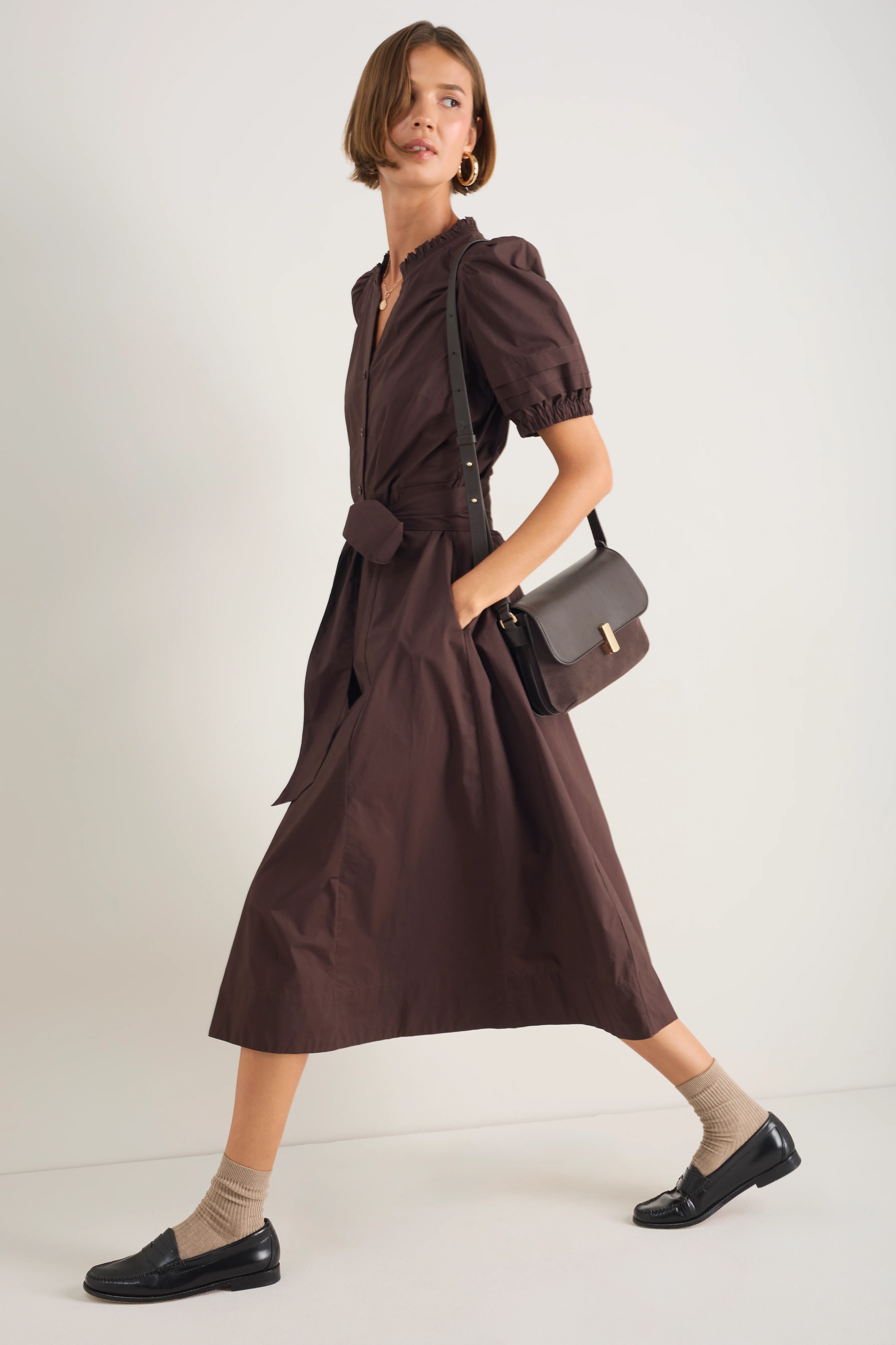 Kelly Dress - Pecan Brown - Image 3