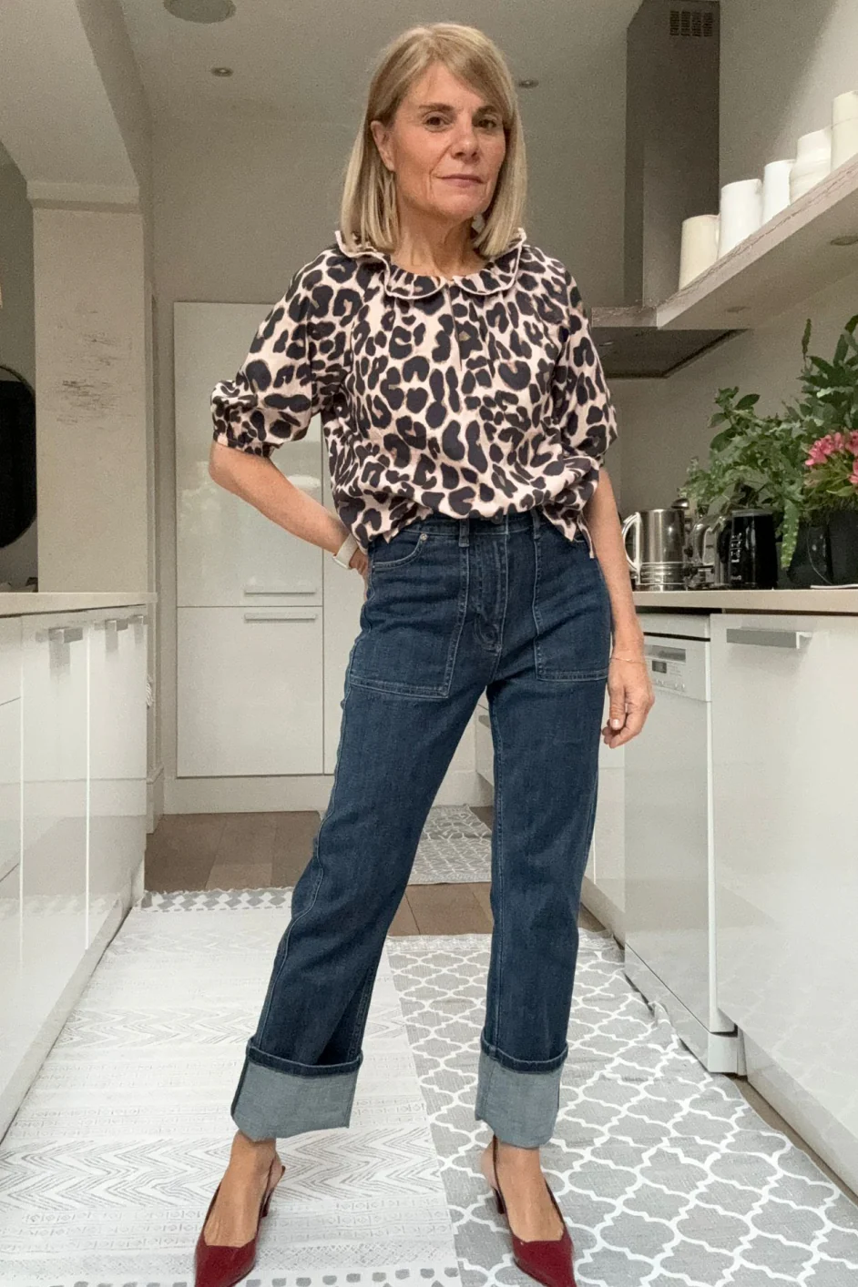 Kelsey Turn Back Jean - Dark Blue - Image 3