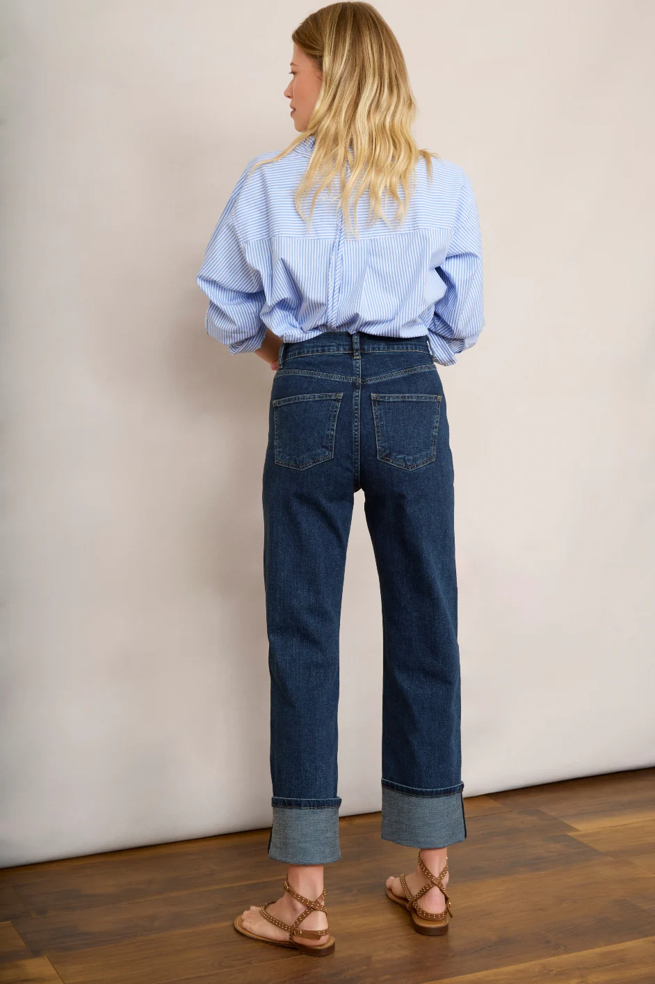 Kelsey Turn Back Jean - Dark Blue - Image 4