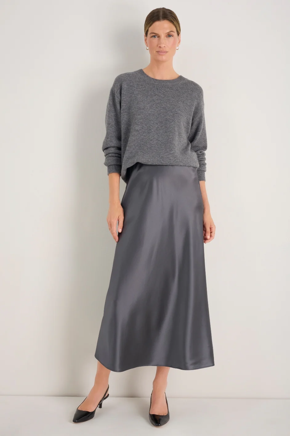 Kendall Skirt - Charcoal Grey