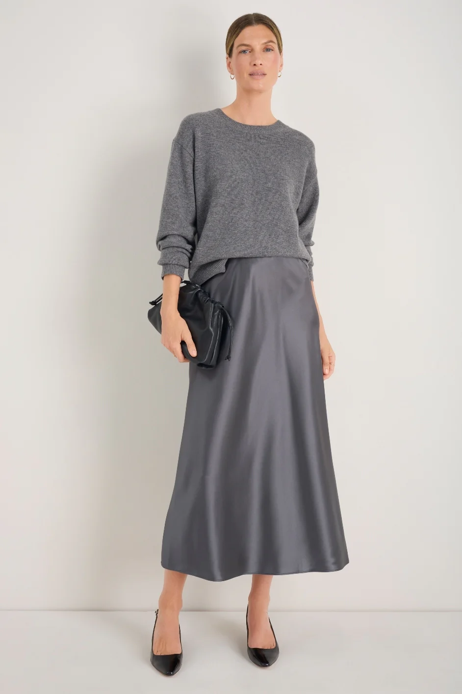 Kendall Skirt - Charcoal Grey - Image 3
